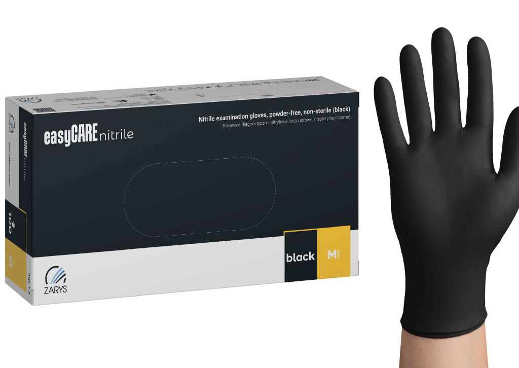 easyCare nitrile flex black - Nitril Handschuhe Schwarz
