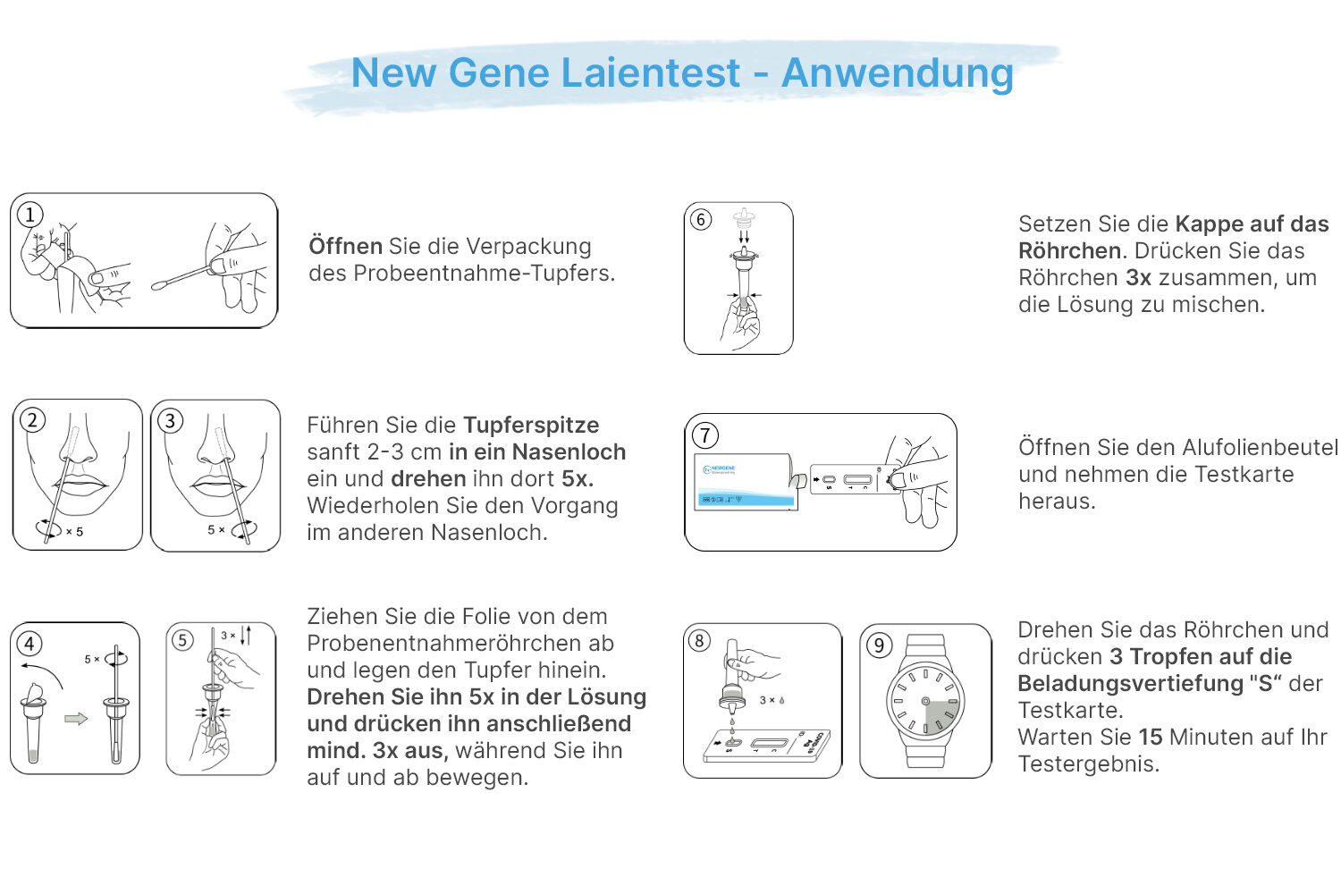 New Gene Laientest Anwendung