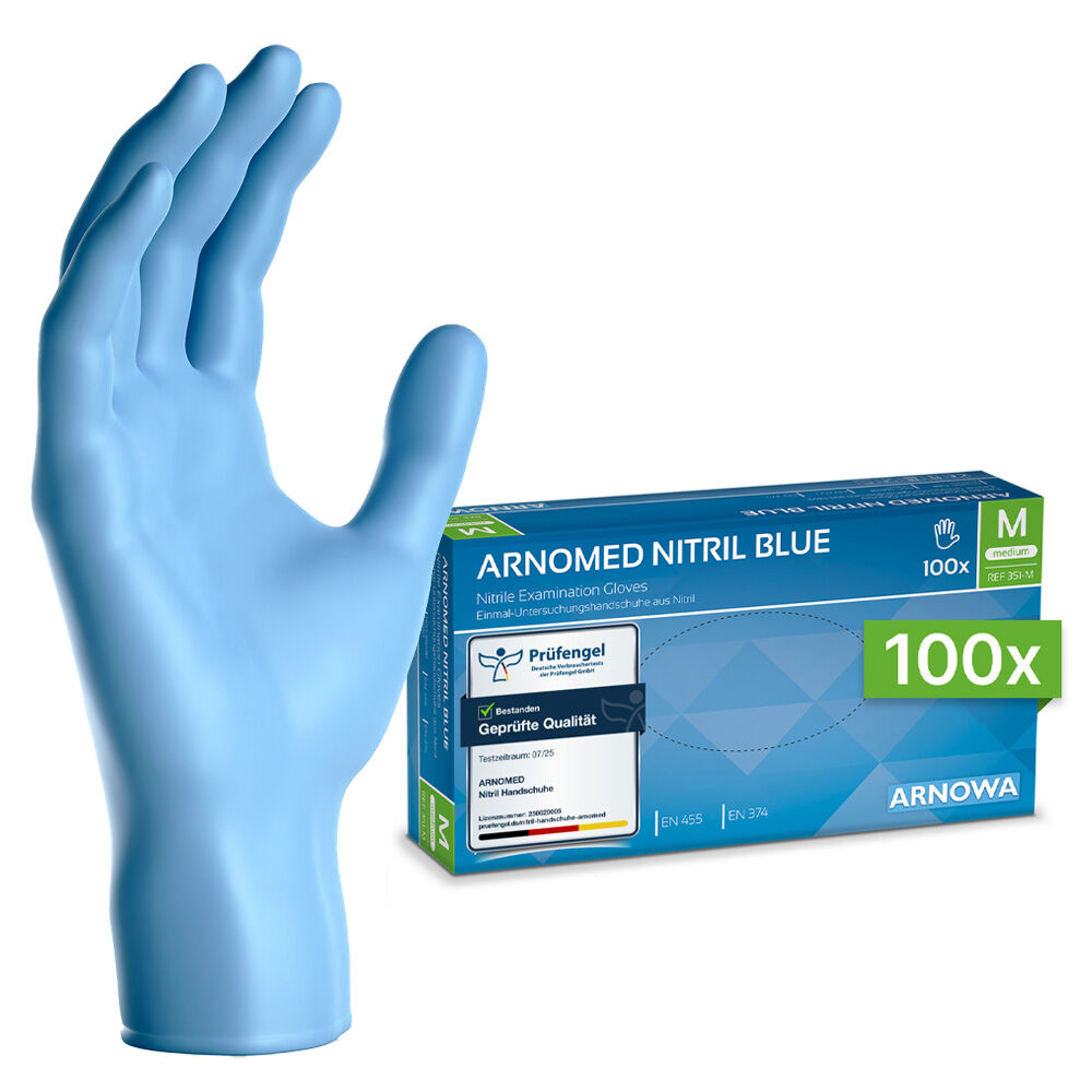 ARNOMED Nitril Handschuhe Blau