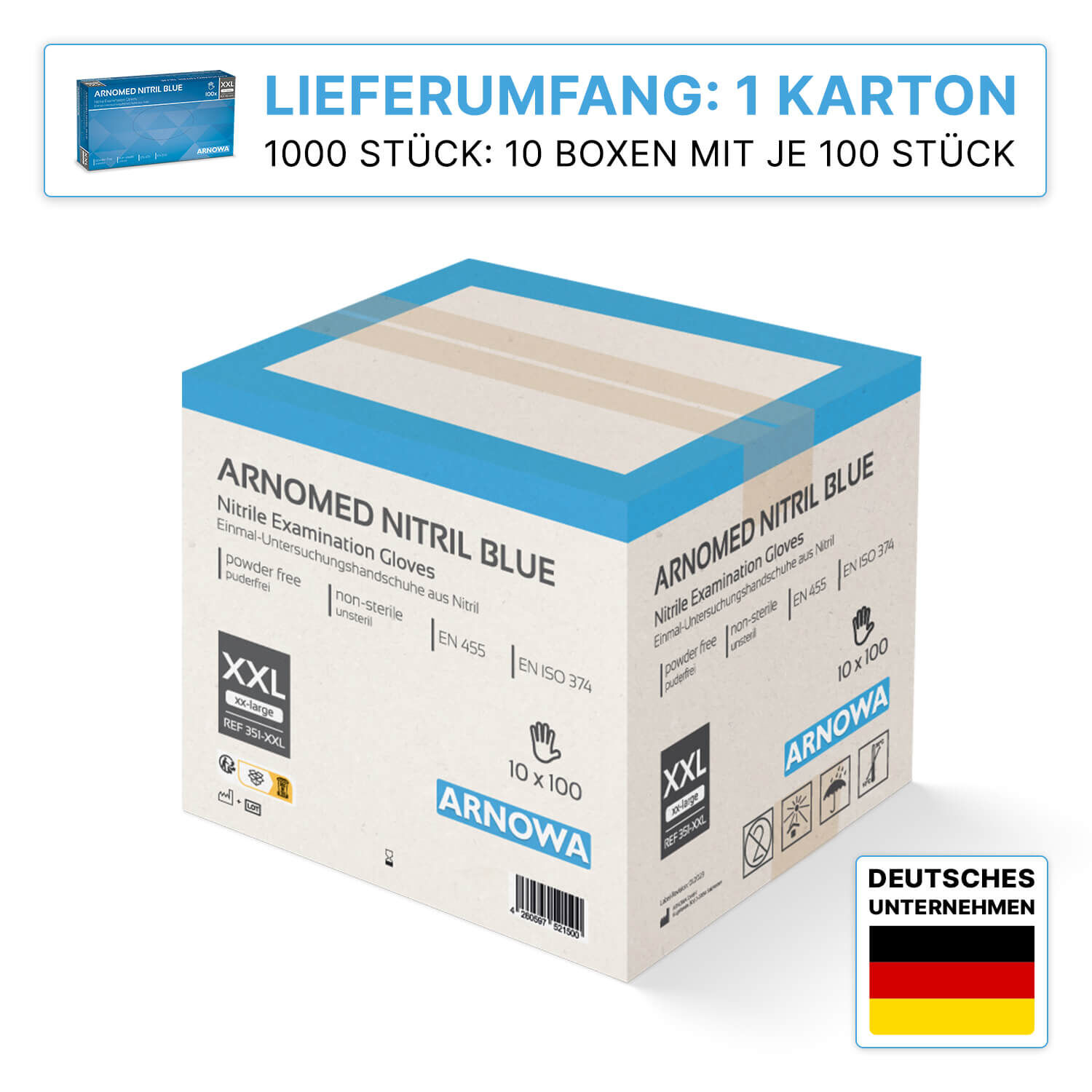 ARNOMED Nitril Handschuhe 1000 Stk ARNOMED Nitril Handschuhe 1000 Stk