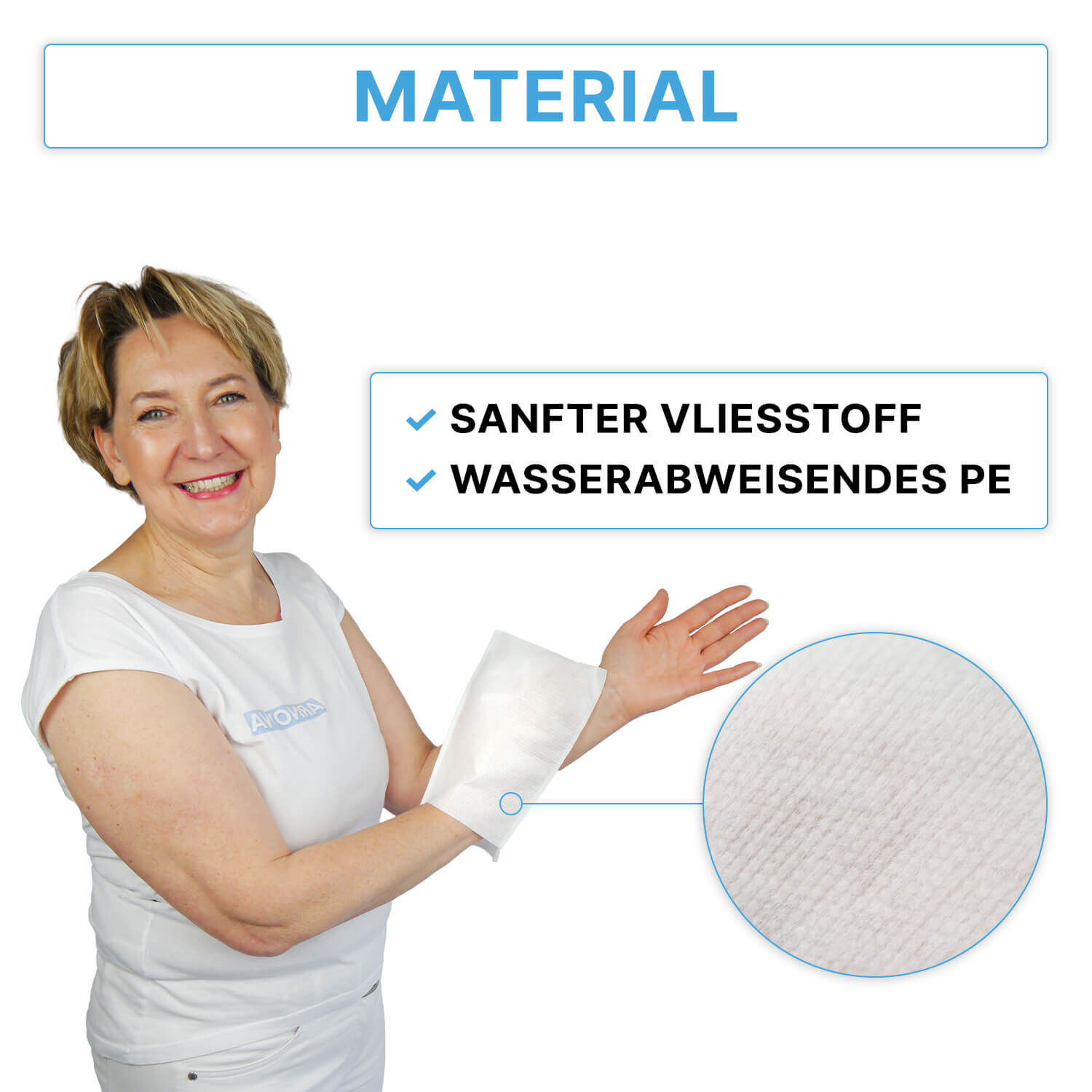 ARNOMED Einmal Waschhandschuhe Vlies + PE ARNOMED Einmal Waschhandschuhe Vlies + PE