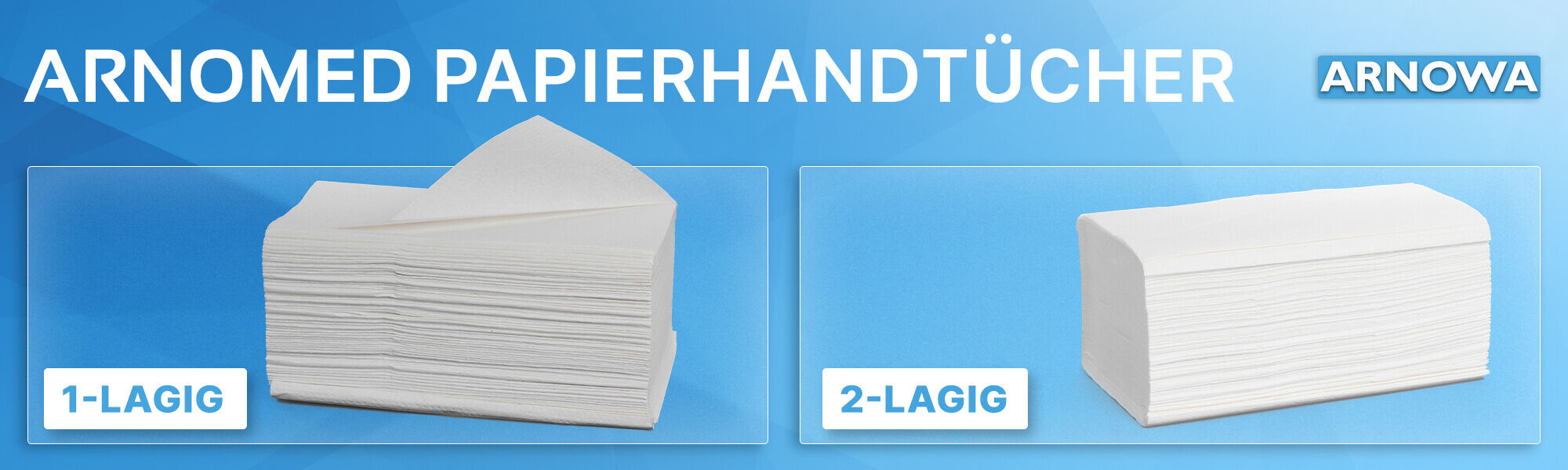 Banner_Papierhandtücher_2000x600px ARNOMED Papierhandtücher