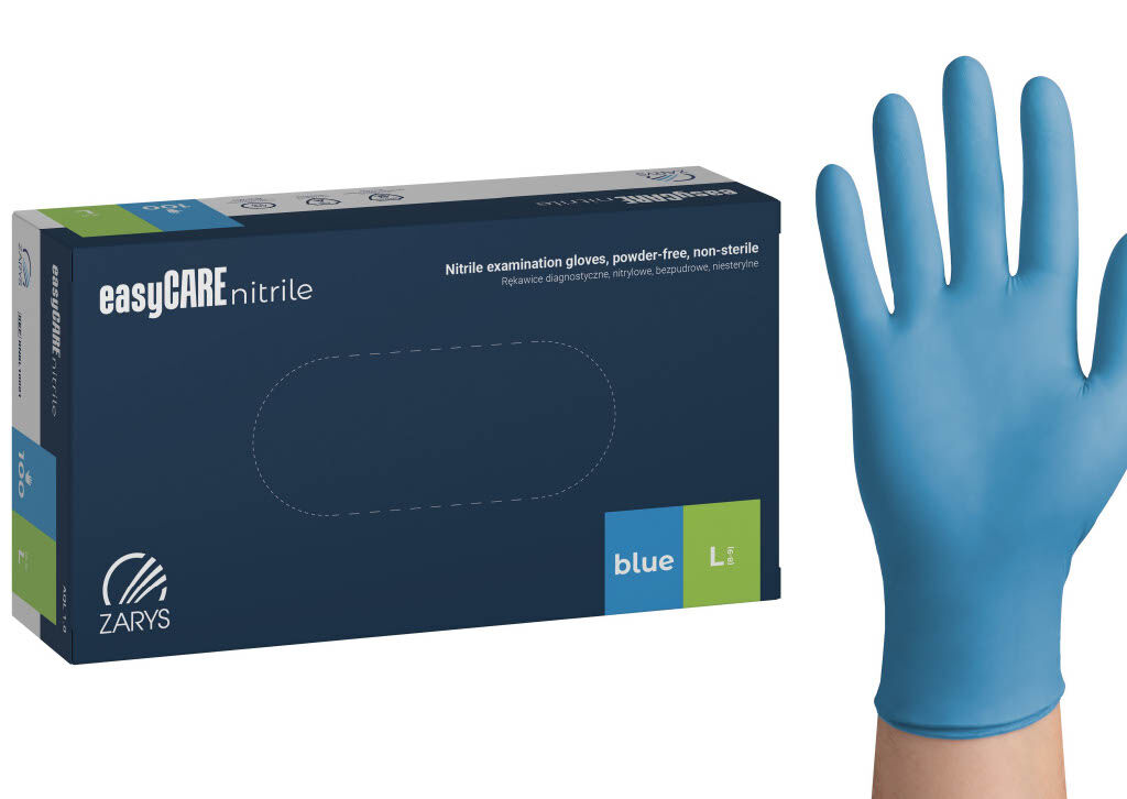 Nitril Handschuhe Blau L