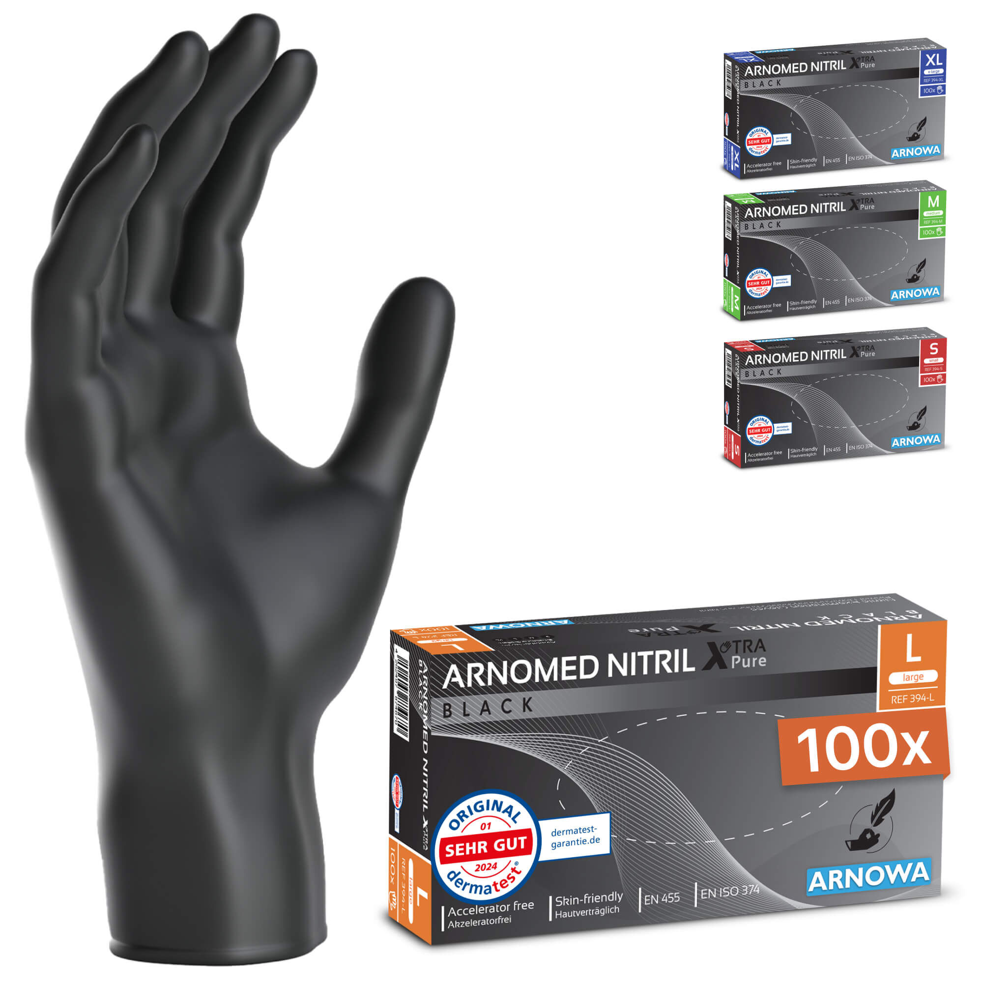 Nitril Handschuhe Hautverträglich Gr L