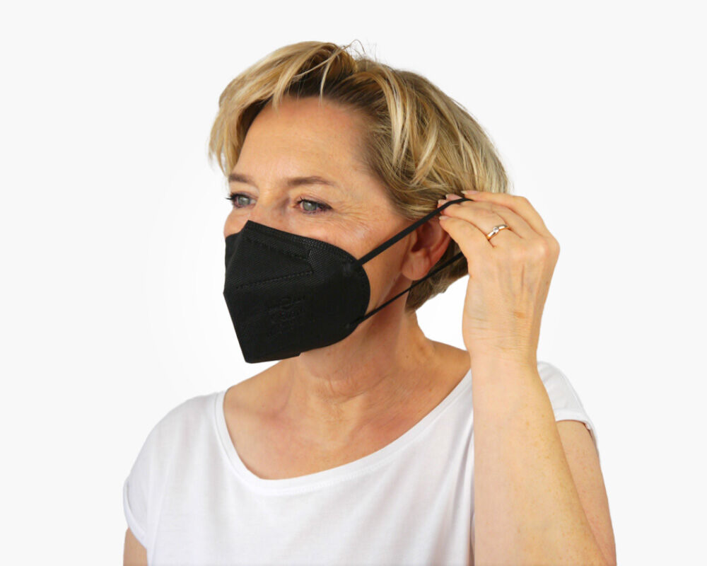 FFP2 Maske Schwarz