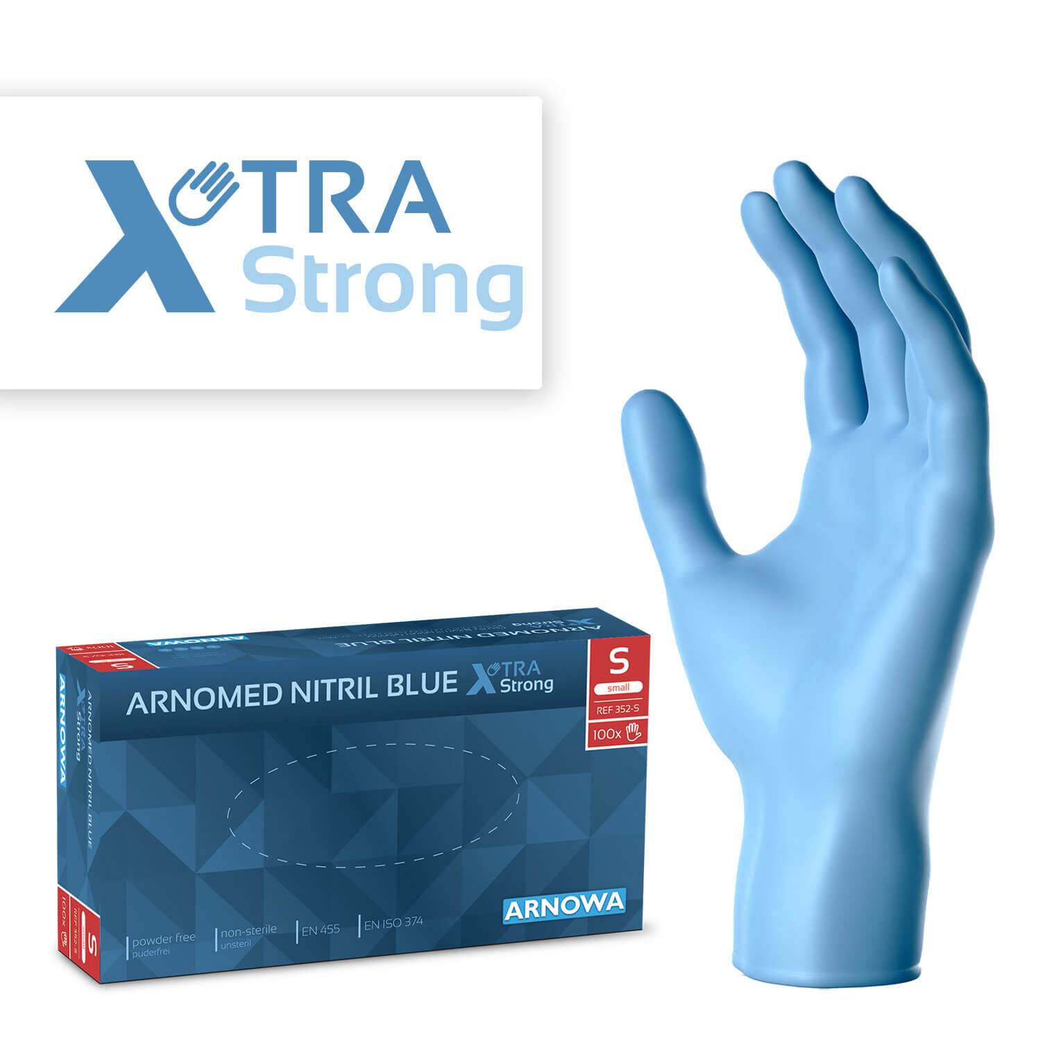 ARNOMED NITRIL BLUE XTRA STRONG