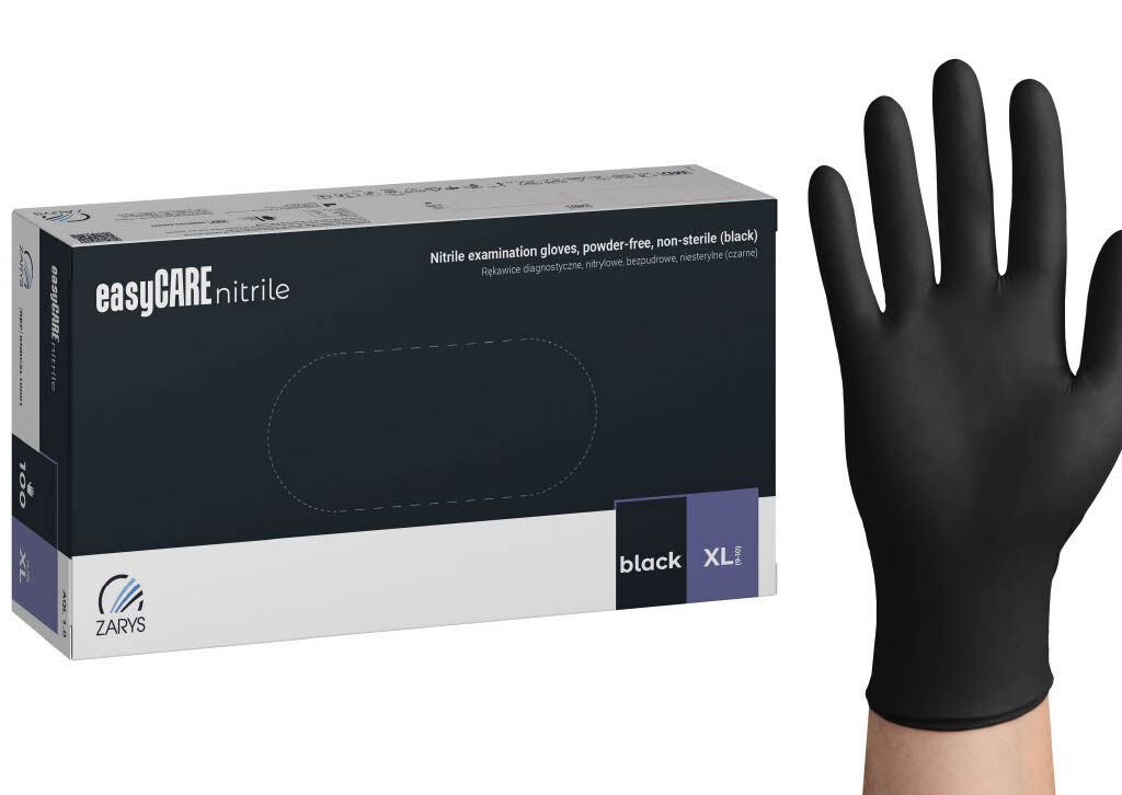 easyCare nitrile flex black - Nitril Handschuhe Schwarz