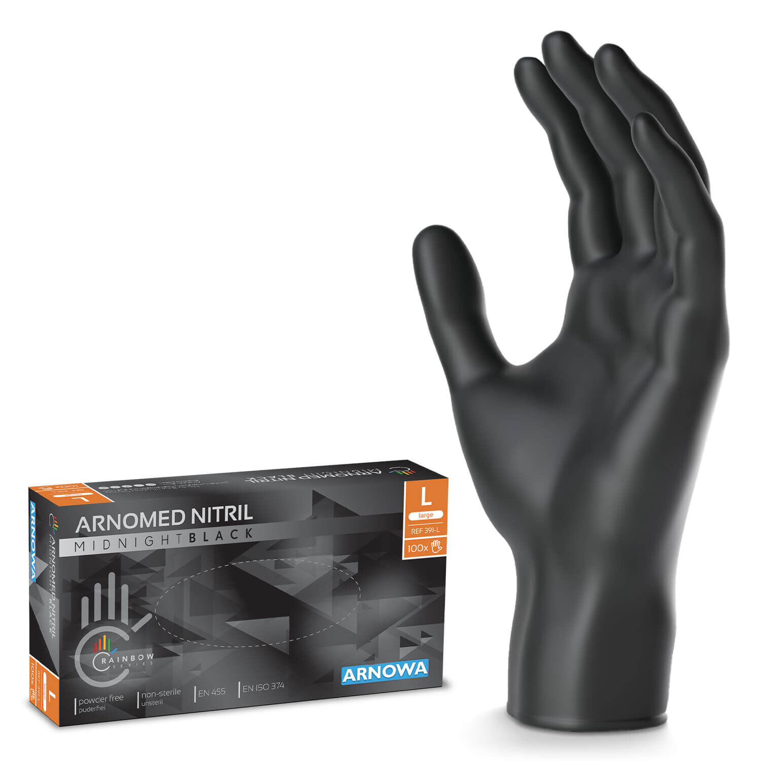 ARNOMED Nitril Handschuhe Schwarz ARNOMED Nitril Handschuhe Schwarz