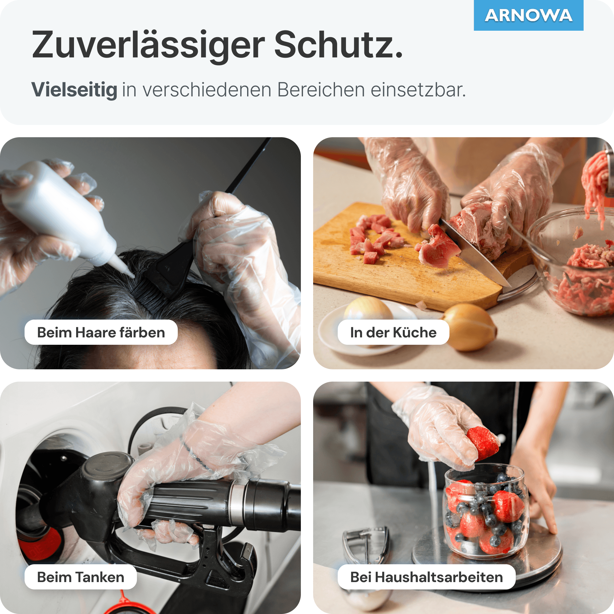 PE Handschuhe Anwendungsbereiche