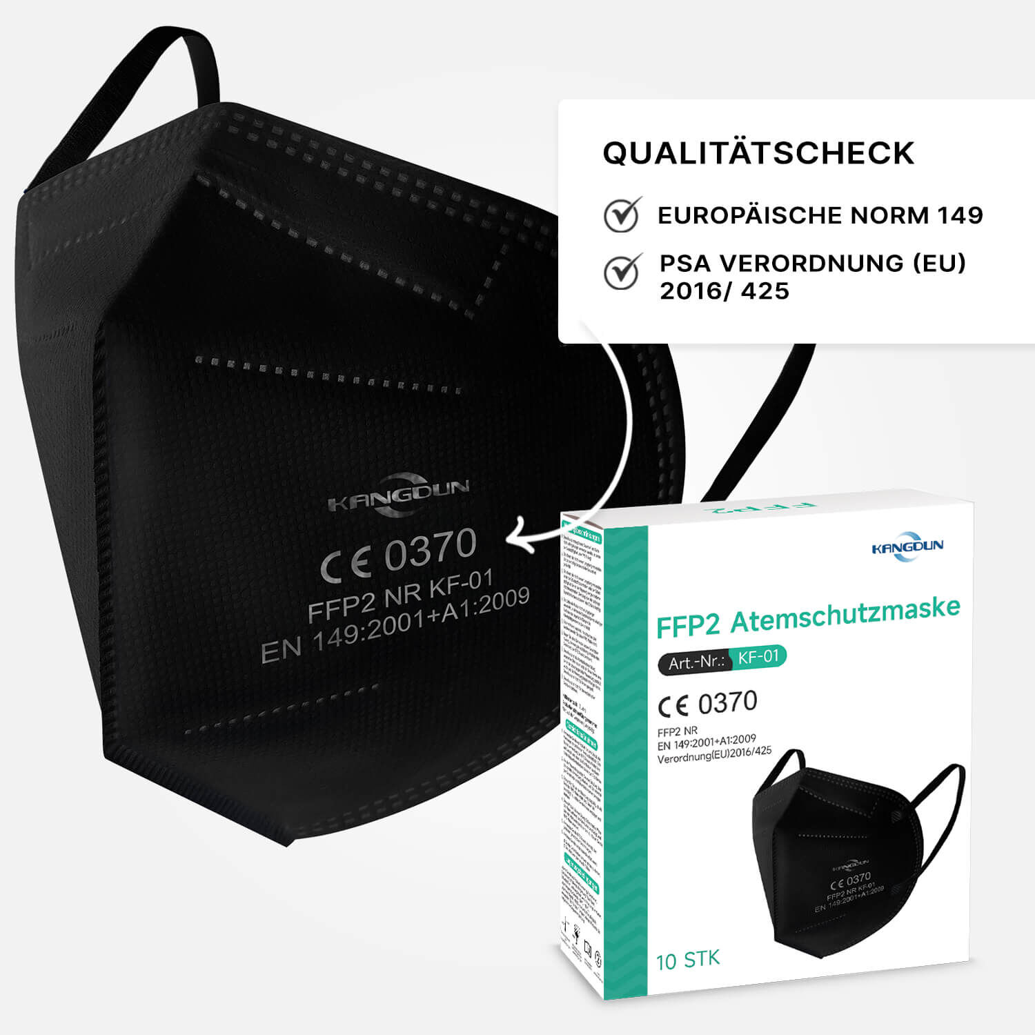Atemschutzmasken Schwarz Atemschutzmasken Schwarz