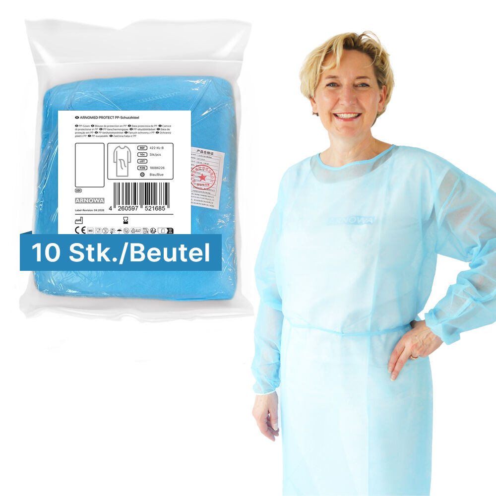 PP Schutzkittel Blau