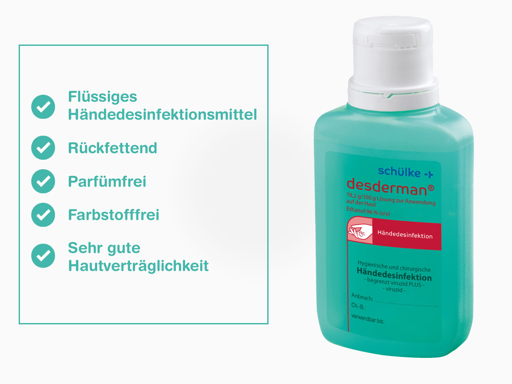 schuelke-desderman-vorteile-100ml Vorteile desderman Händedesinfektion