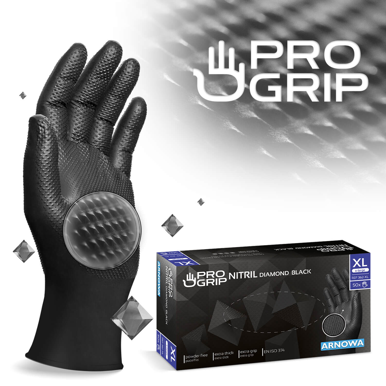 PROGRIP NITRIL DIAMOND BLACK