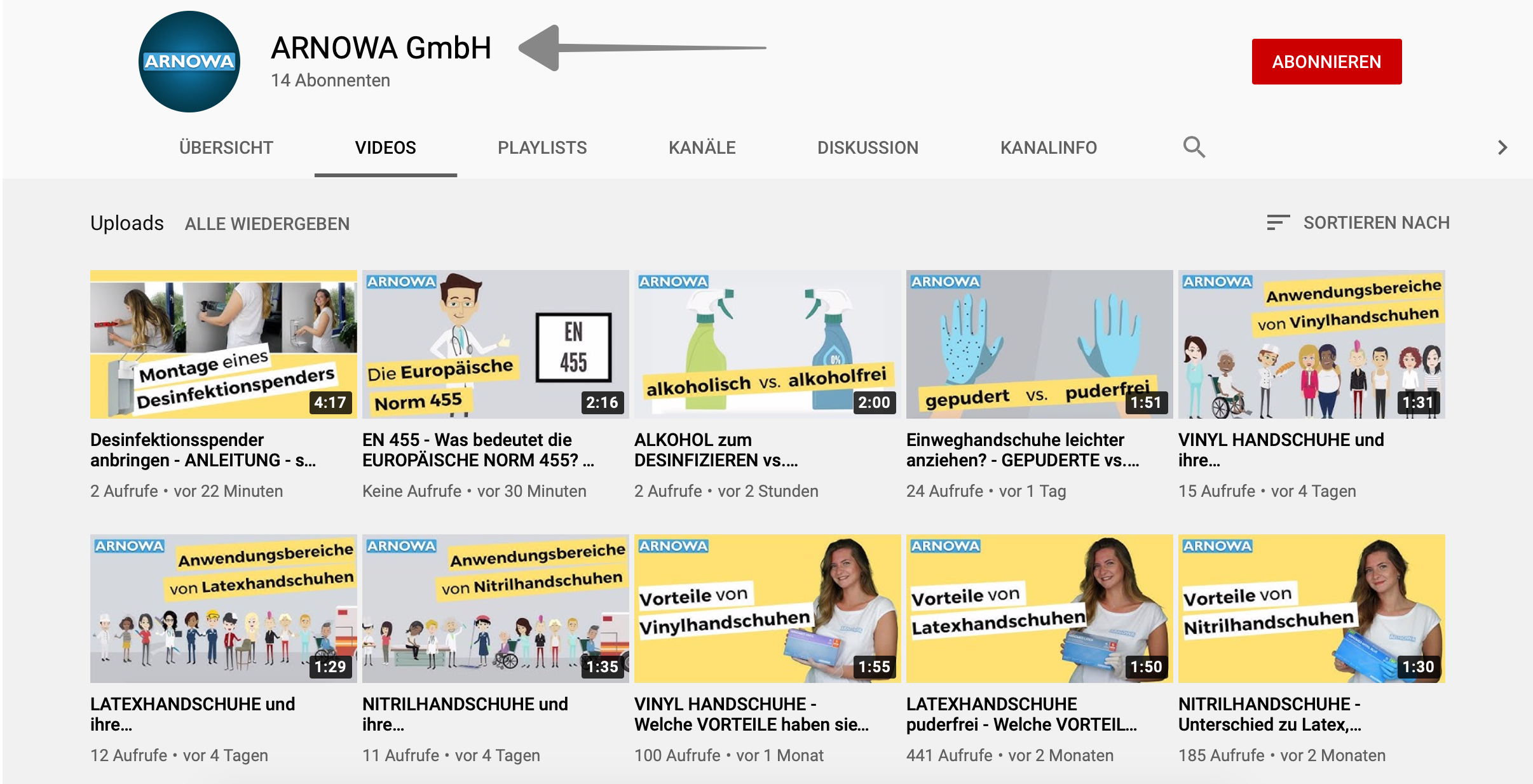 arnowa-youtube-kanal YouTube-Kanal von ARNOWA