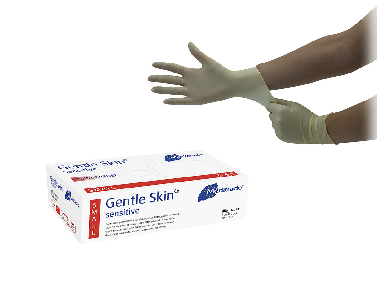 Meditrade Gentle Skin Sensitive - Latexhandschuhe Produktbild Meditrade Gentle Skin