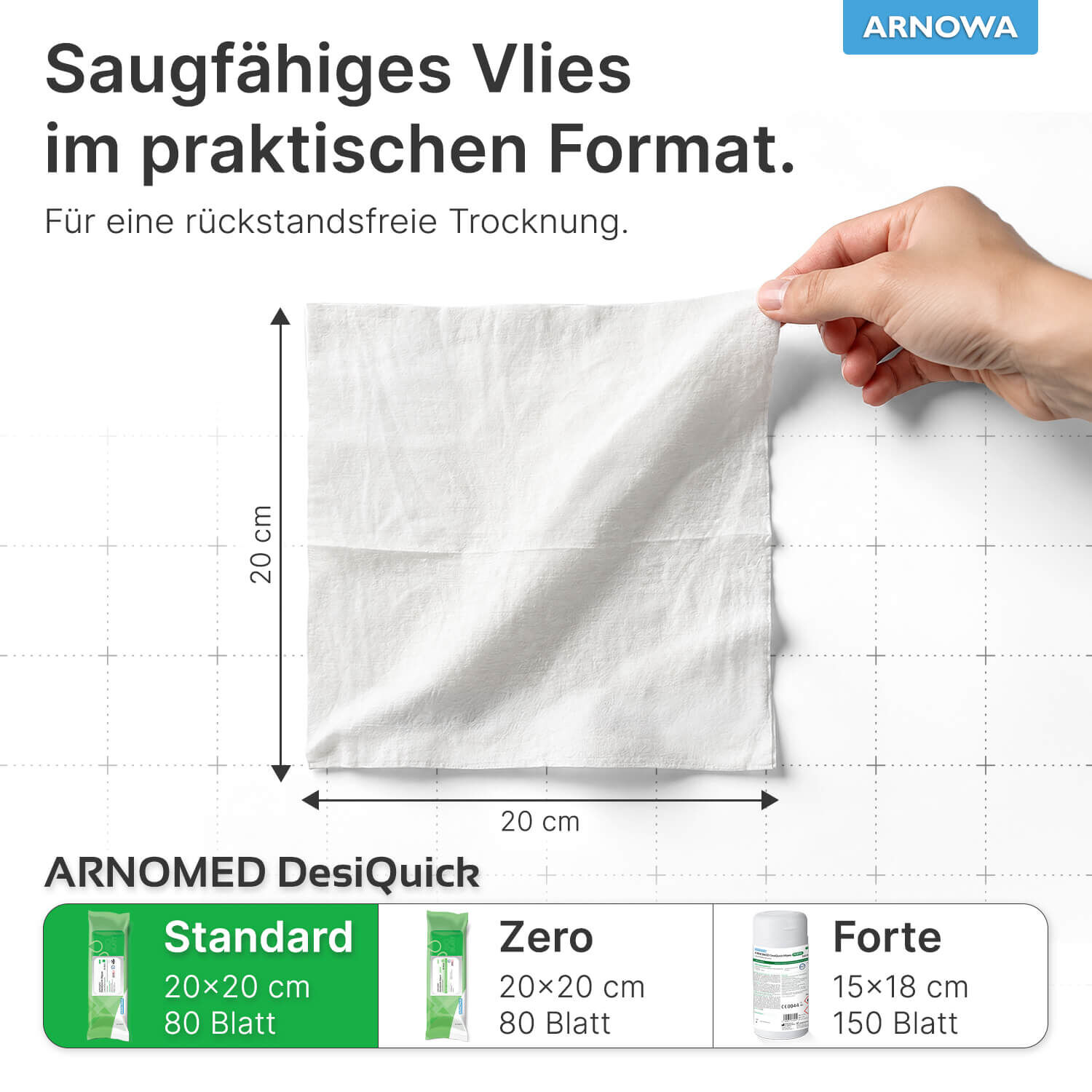 Desinfektionstücher Alkoholhaltig Format