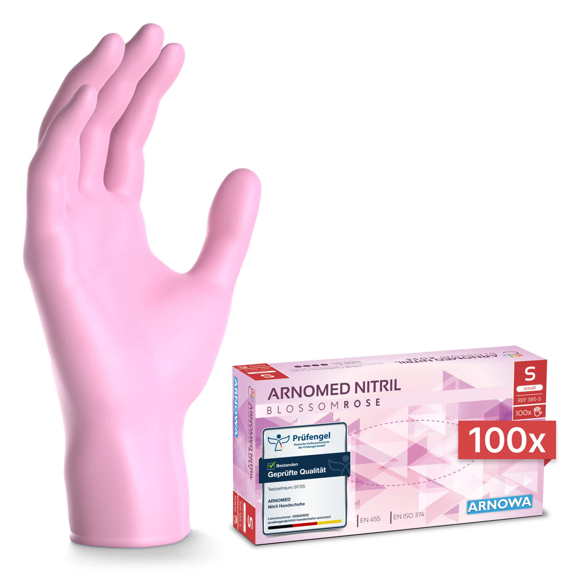 Nitril Handschuhe Rosa