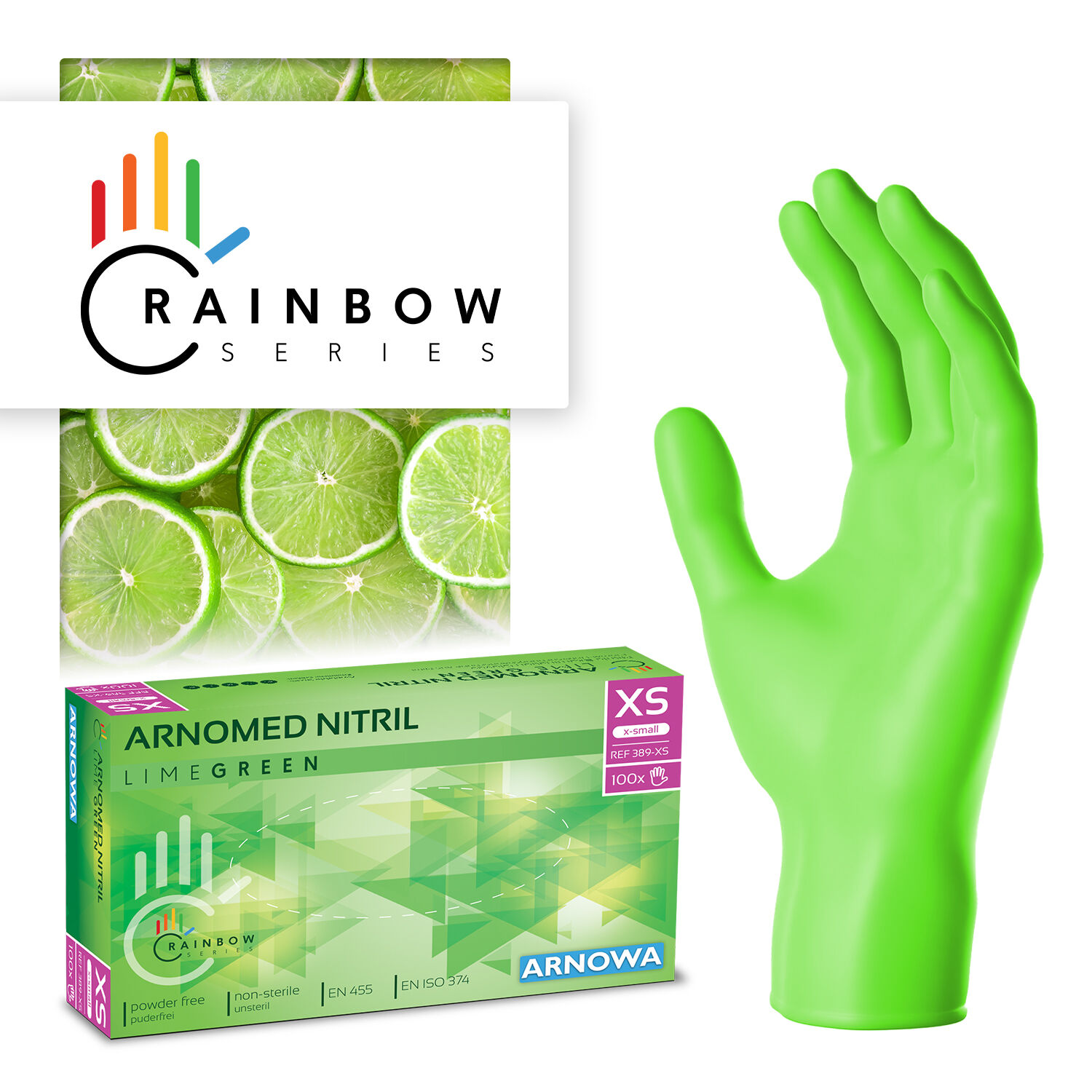 ARNOMED Nitrl Handschuhe Grün