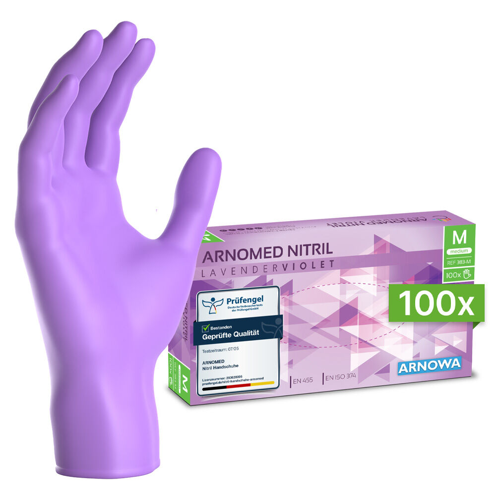ARNOMED Nitril Handschuhe Lila