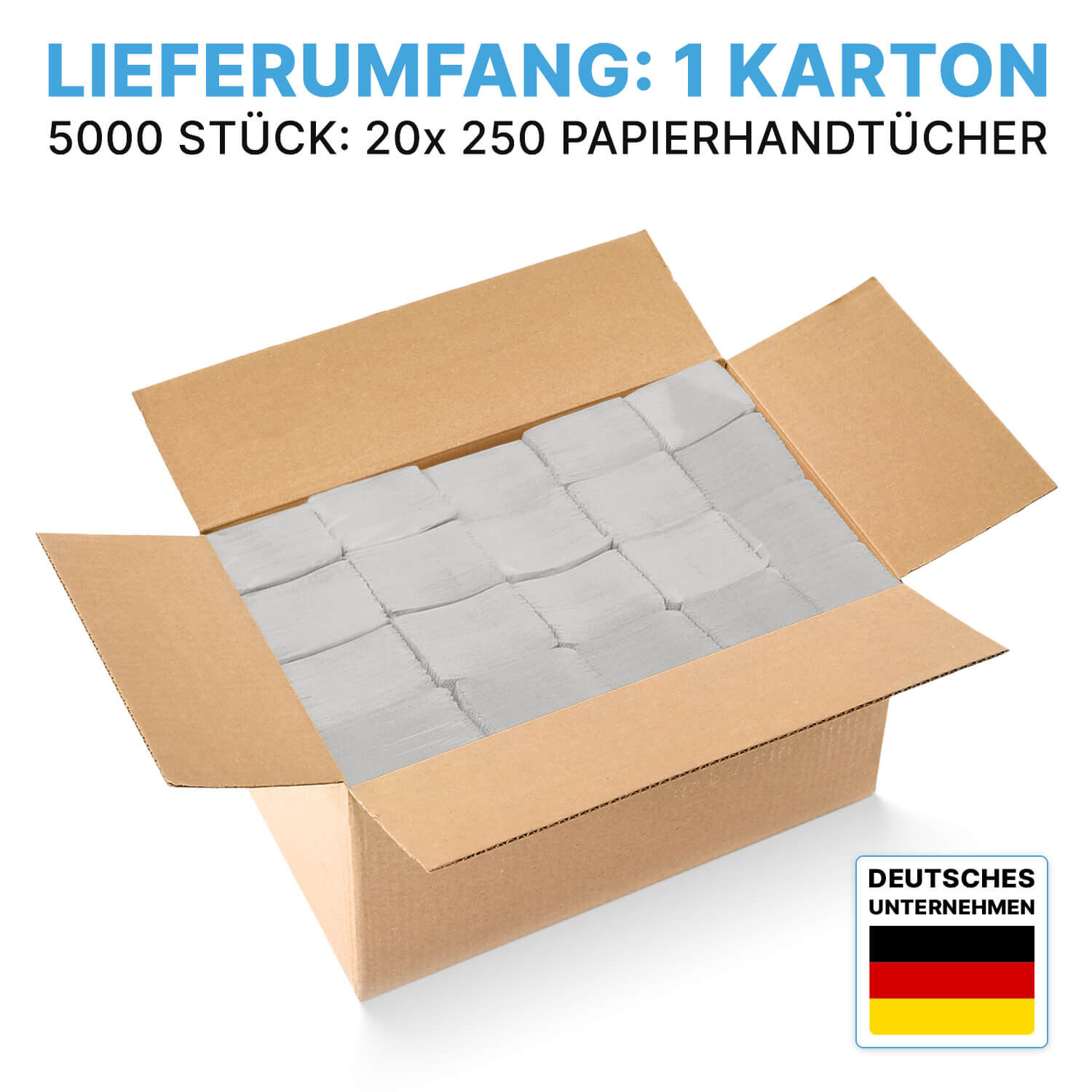 Papierhandtücher 1-lagig Menge