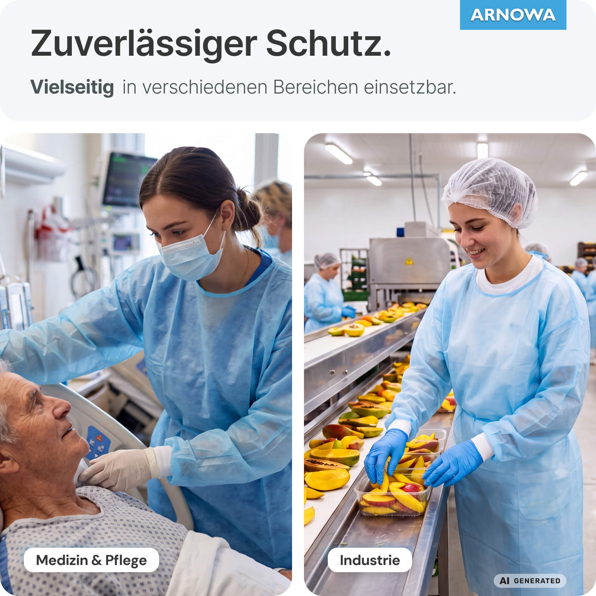 ARNOMED PP-Schutzkittel Anwendungen