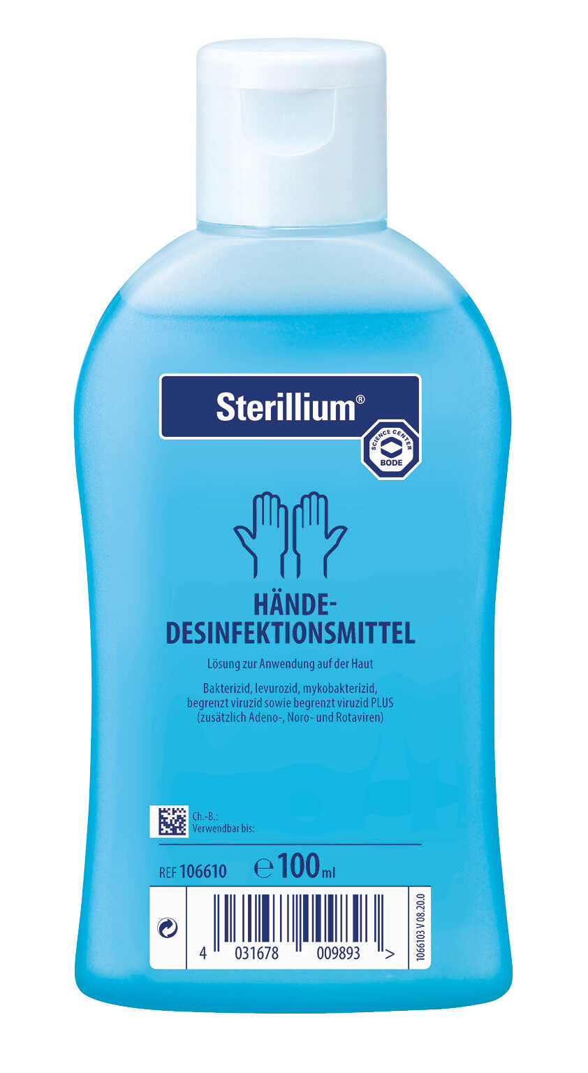 Sterillium Händedesinfektionsmittel in der 100ml-Flasche