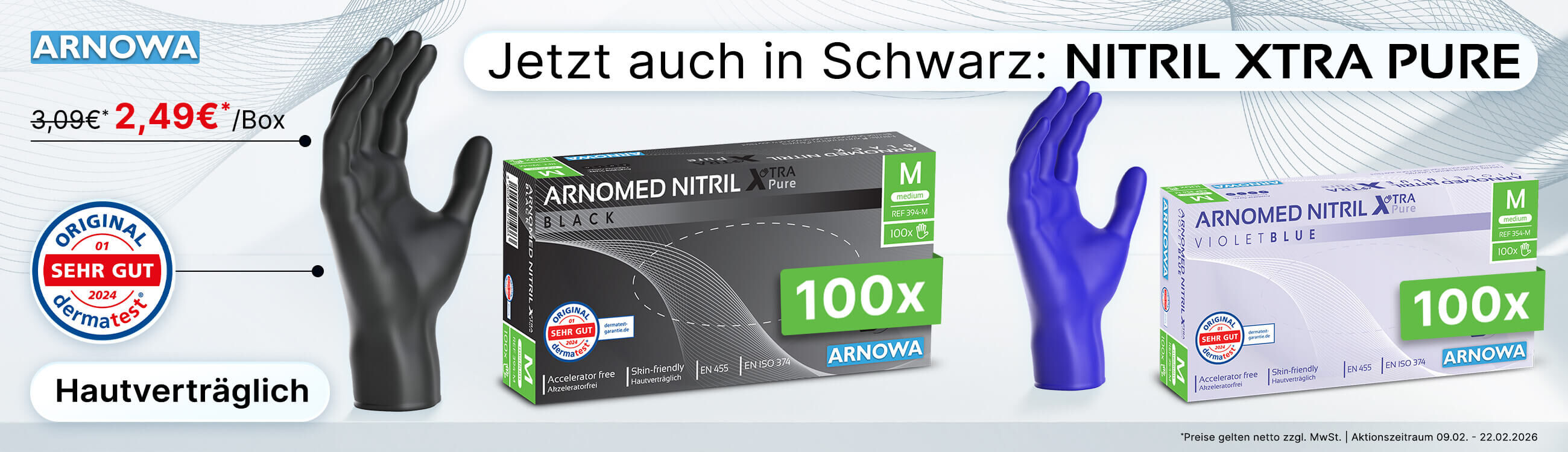 Akzeleratorfreie Handschuhe