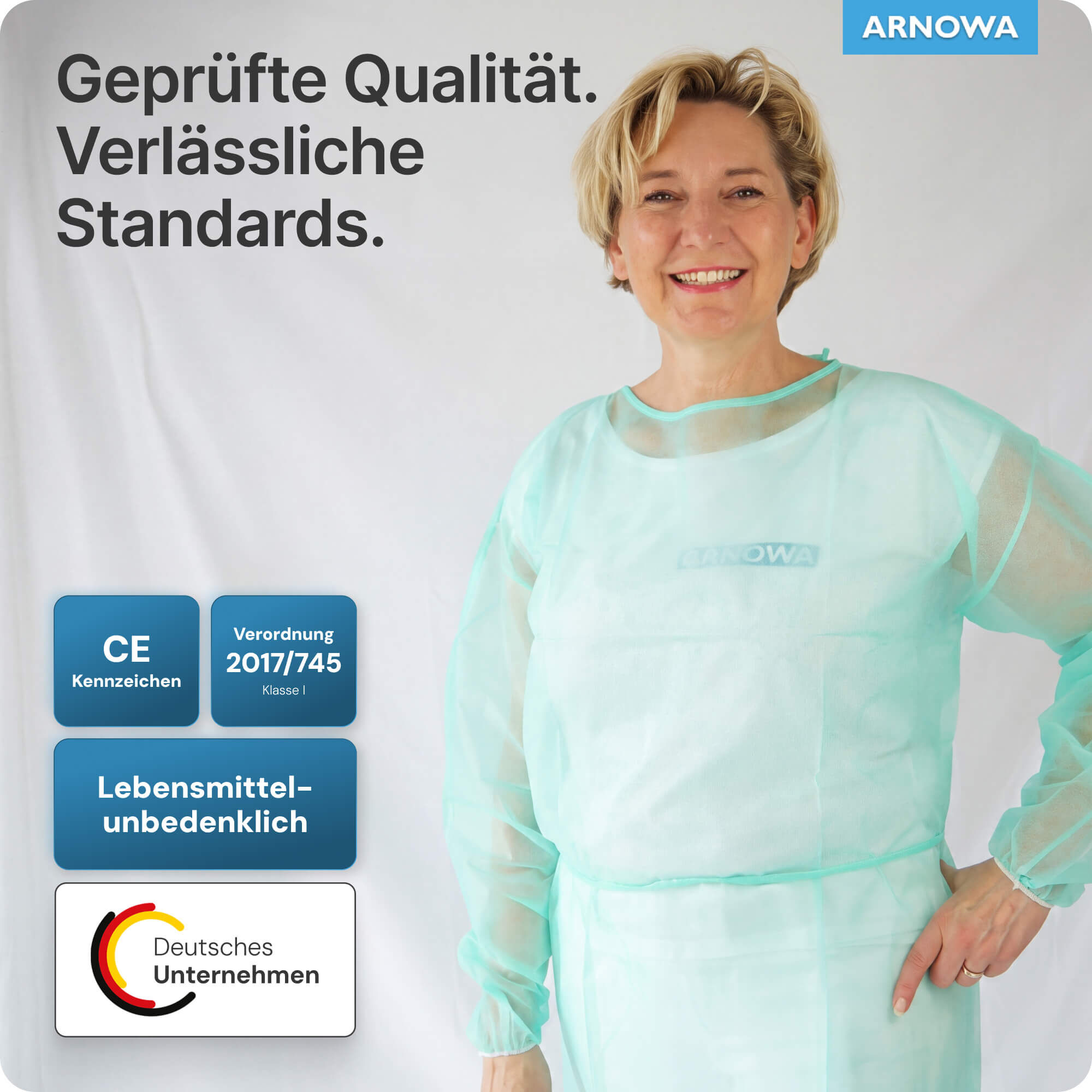 PP Schutzkittel Grün Qualität