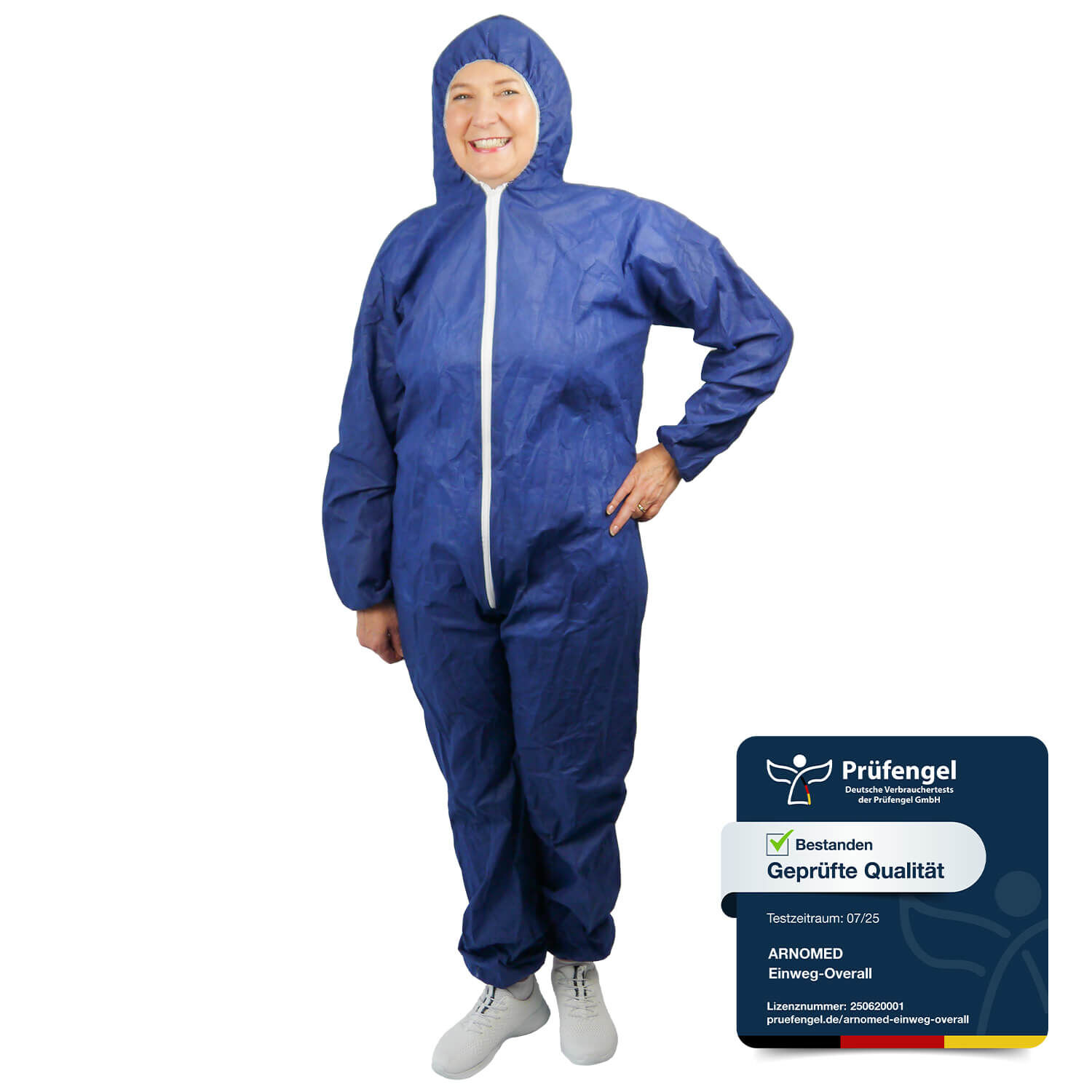 ARNOMED Overall PP Blau Tragefoto ARNOMED Overall PP Blau Tragefoto