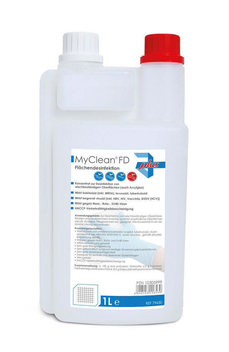 MyClean FD Flächendesinfektionsmittel in der 1-Liter-Größe