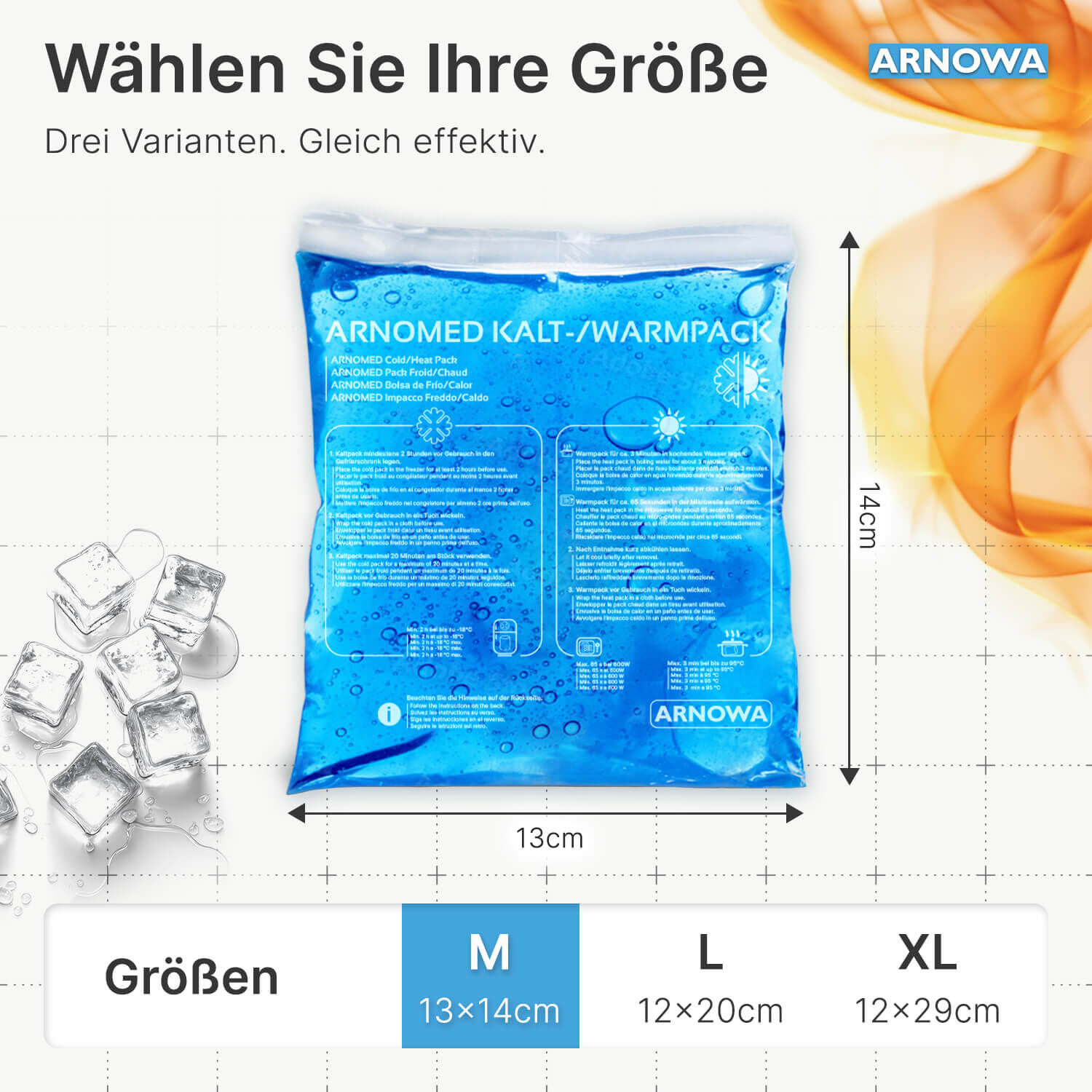 Kalt-/Warmpacks Größe M