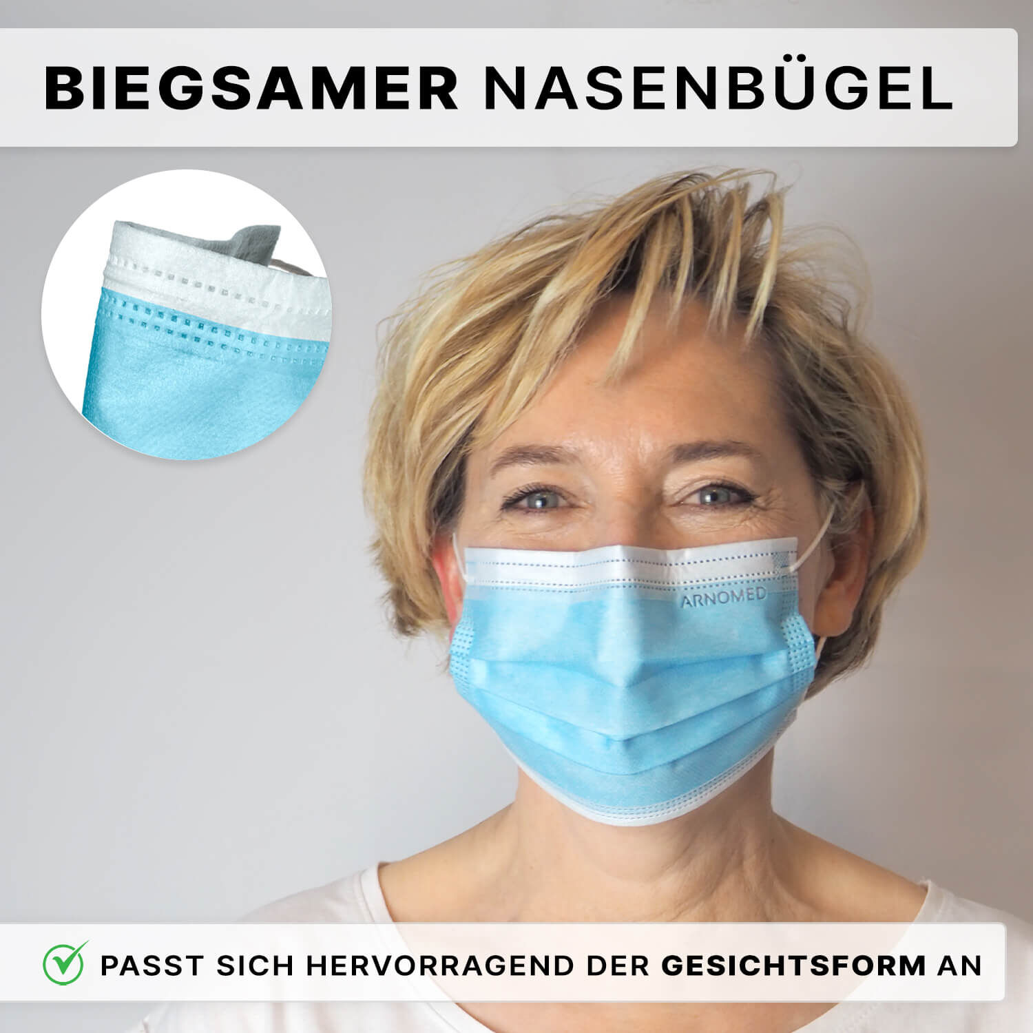 402-bl-nasenbuegel ARNOMED Mundschutz Typ IIR Blau