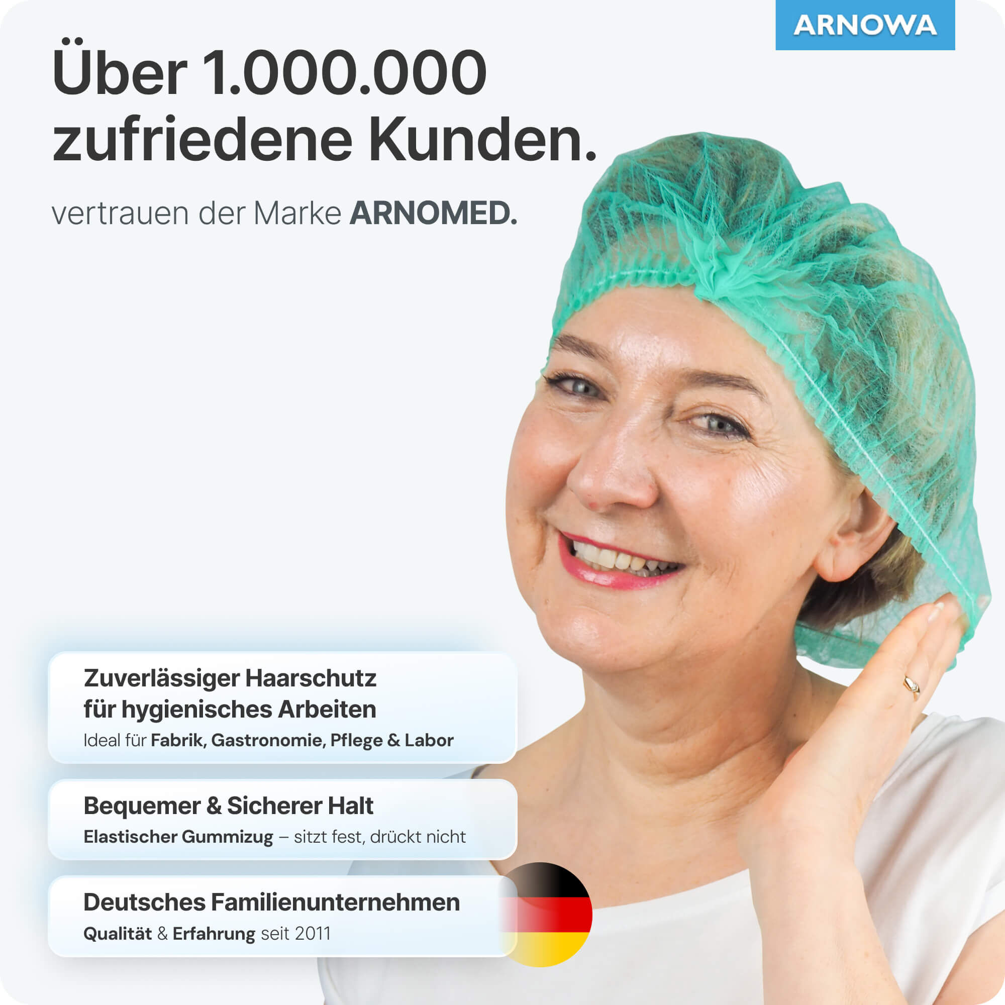 Klipphauben Grün Sicherer Halt