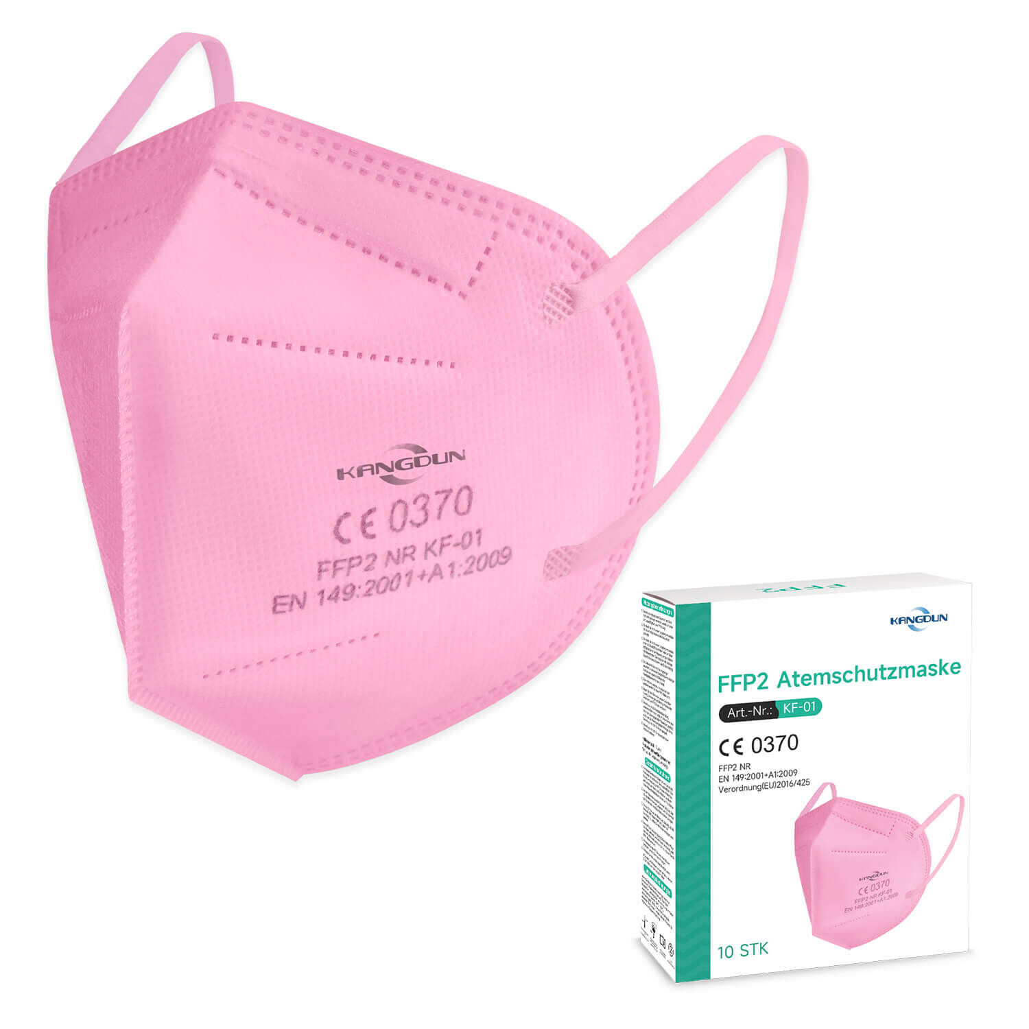KANGDUN FFP2 Maske ohne Ventil | pink KANGDUN FFP2 Maske ohne Ventil | pink