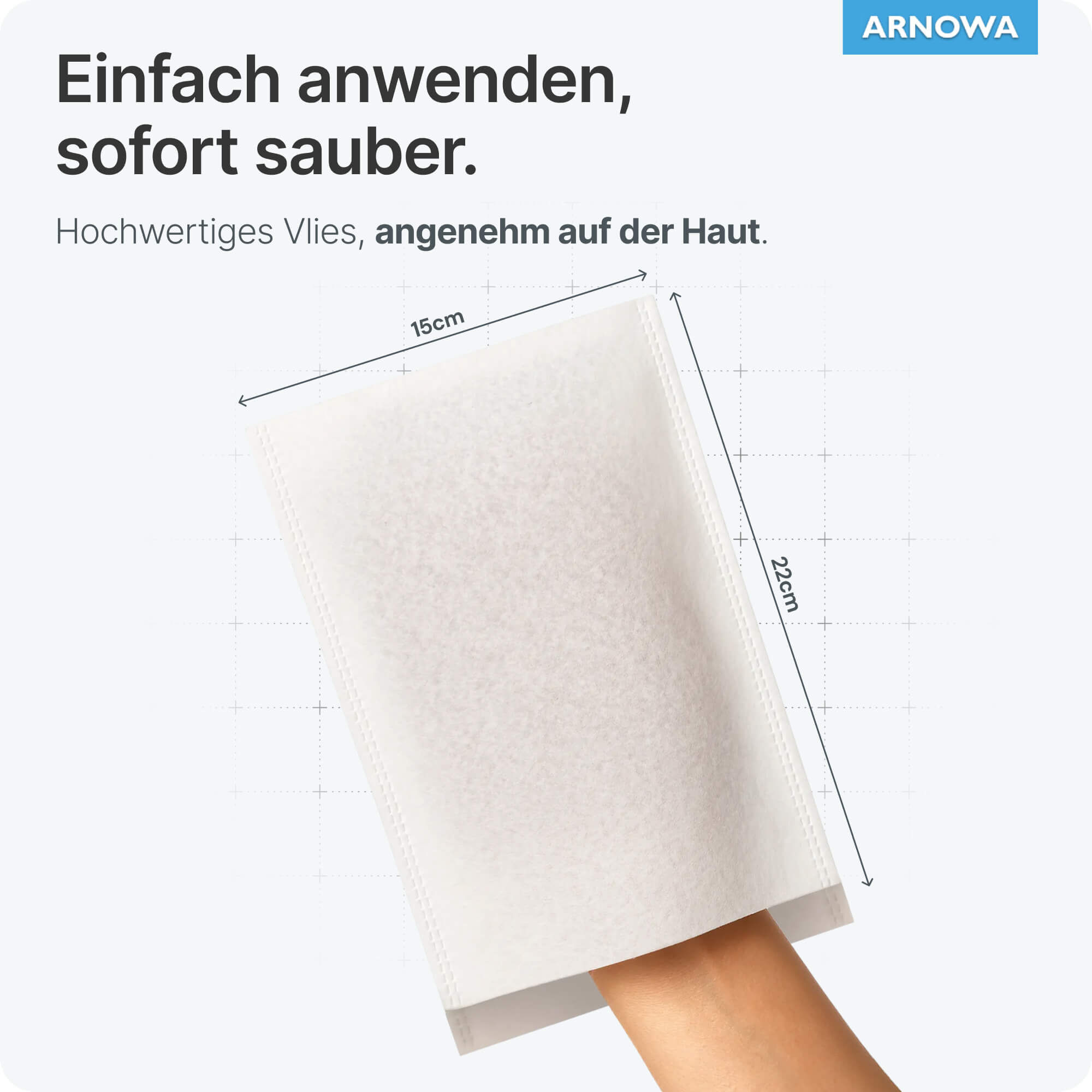 Waschhandschuhe Vlies