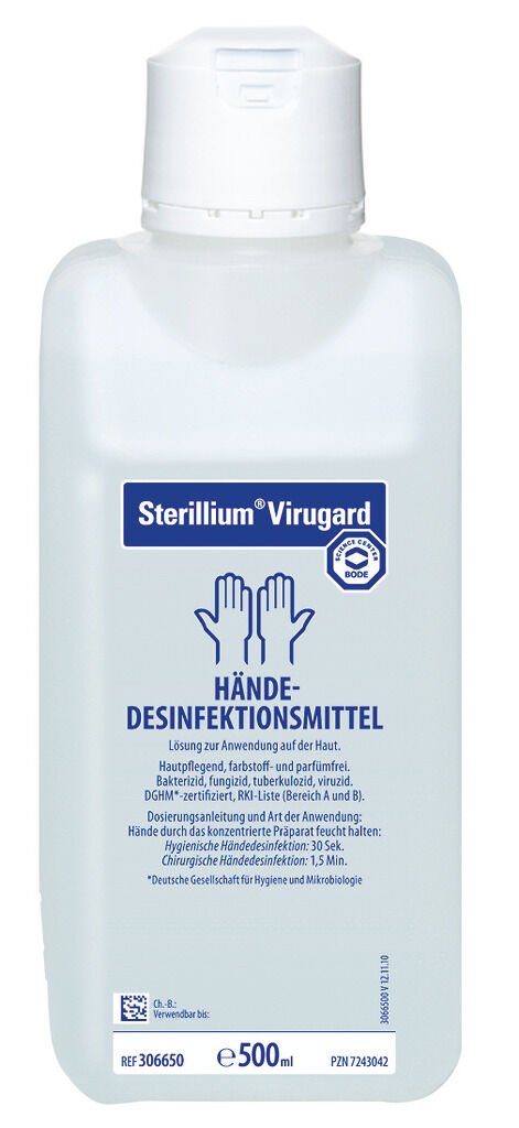 Sterillium Virugard Händedesinfektionsmittel in der 500ml-Größe