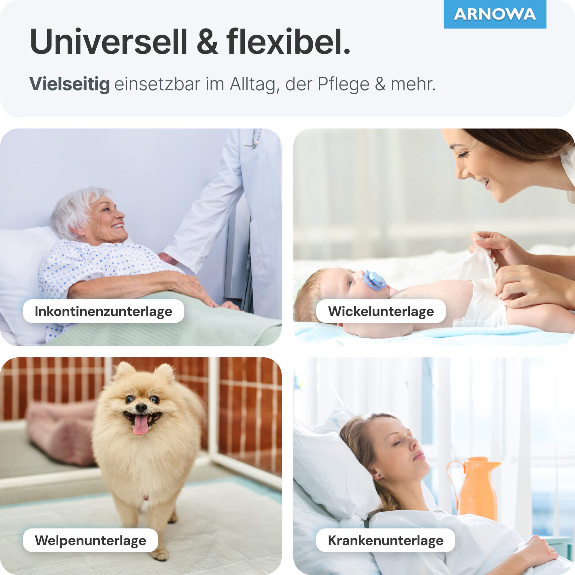 ARNOMED Krankenunterlagen PLUS Anwendung