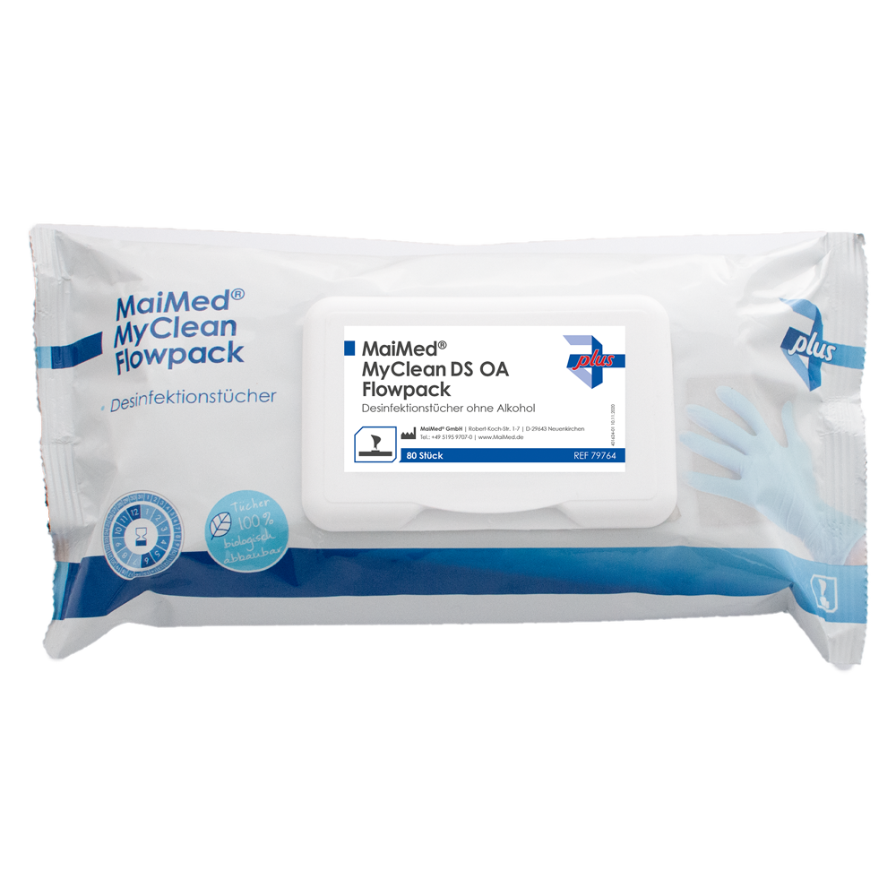 MaiMed-MyClean-DS-OA-Flowpack-79764 MaiMed MyClean DS OA Desinfektionstücher