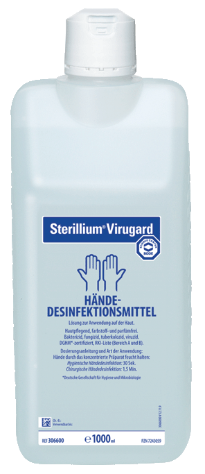 Steri_Virugard_1000ml Sterillium Virugard Händedesinfektionsmittel in der 1000ml-Flasche