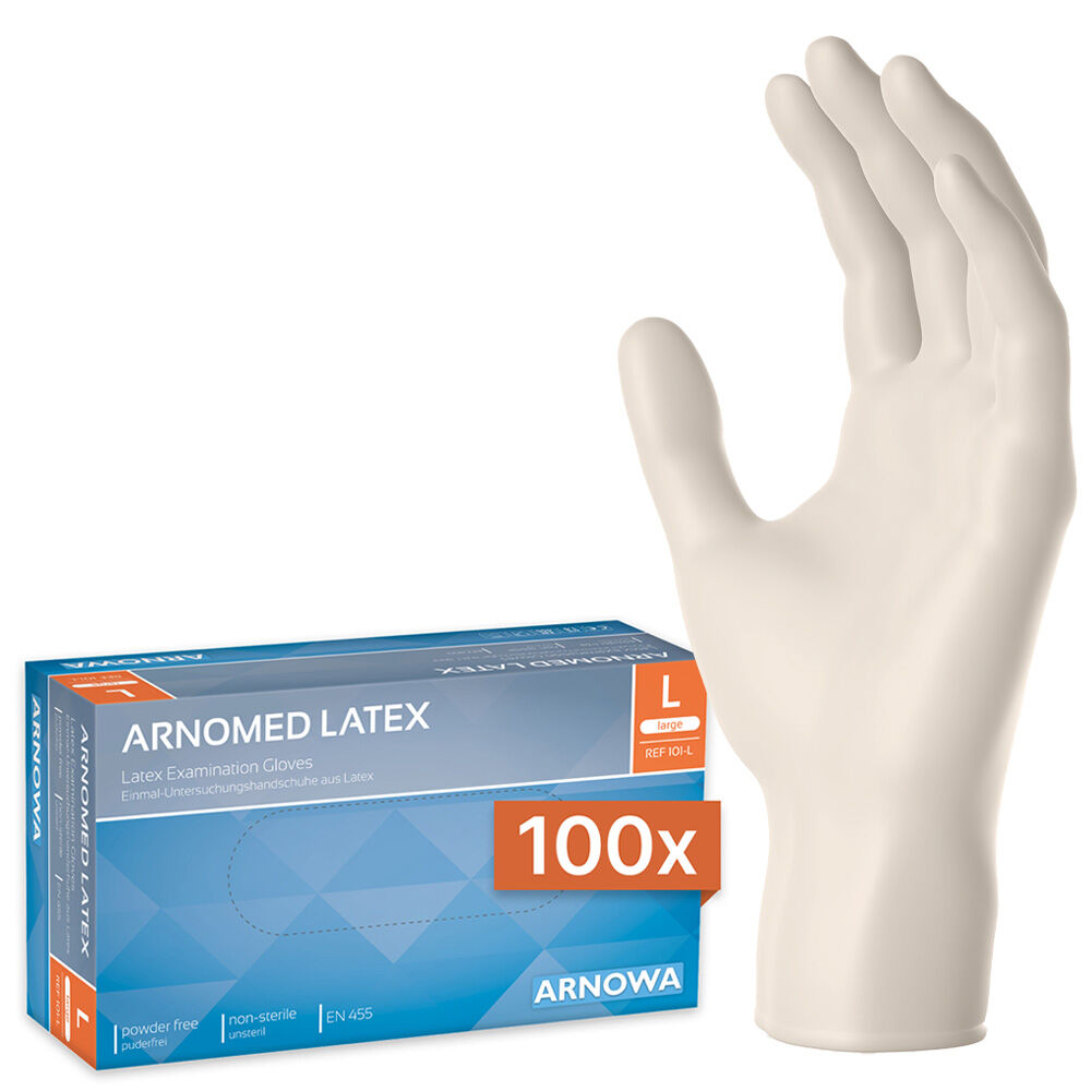 ARNOMED Latex Handschuhe L