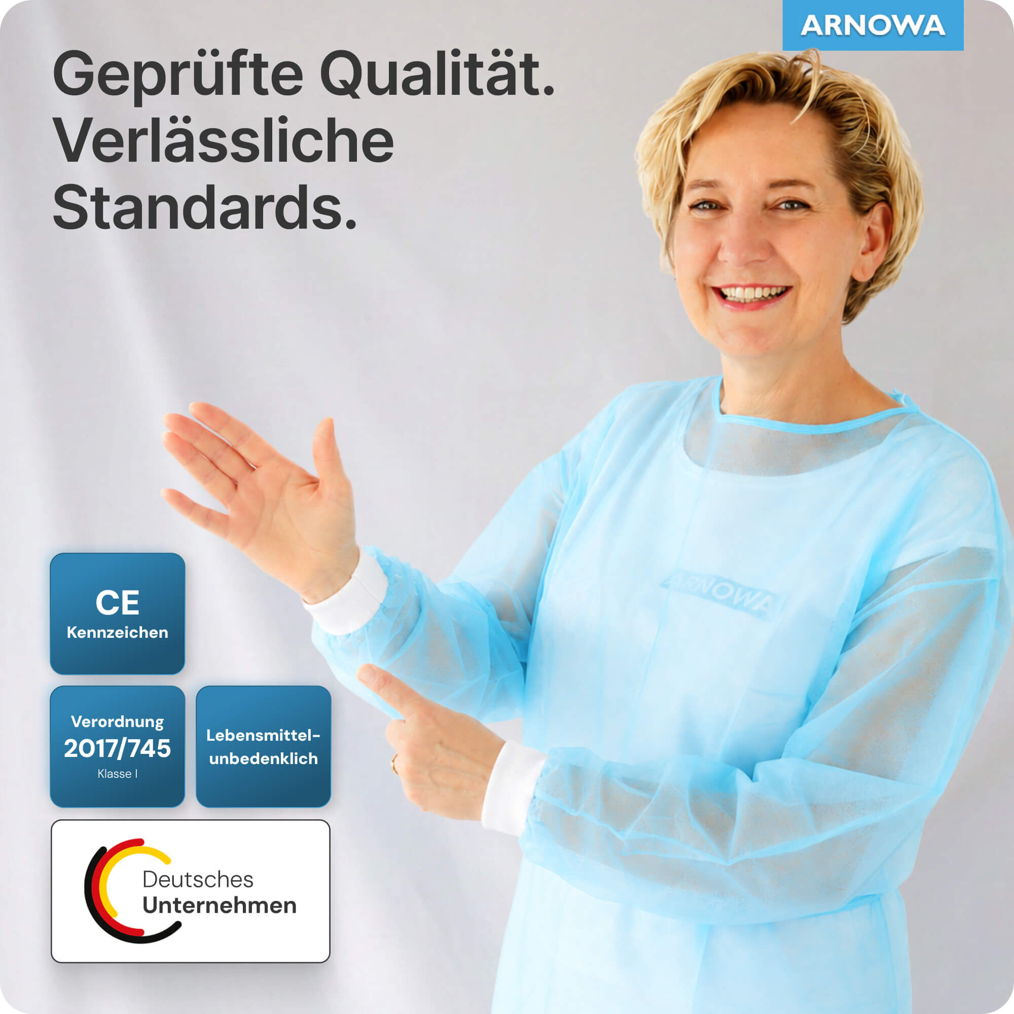 ARNOMED PP-Schutzkittel Qualität