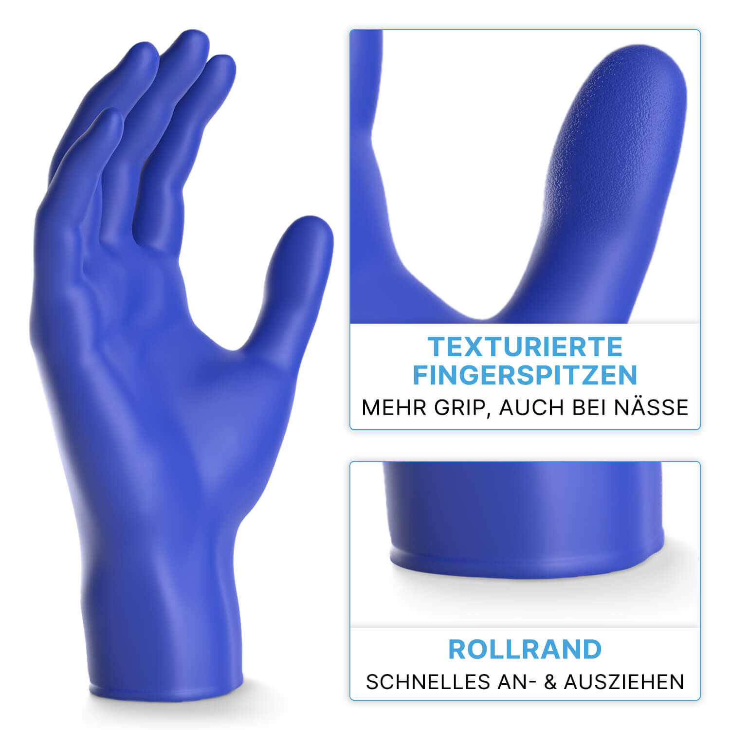 ARNOMED Nitril Handschuhe Blau