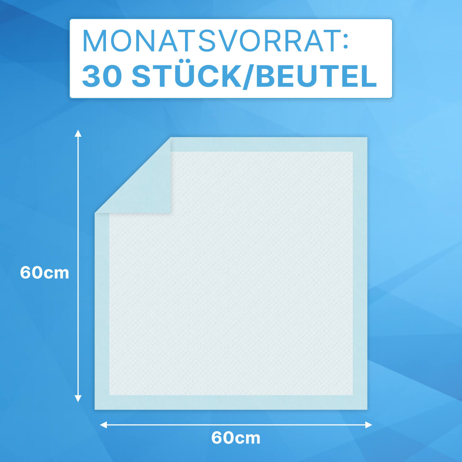 Krankenunterlage Größe