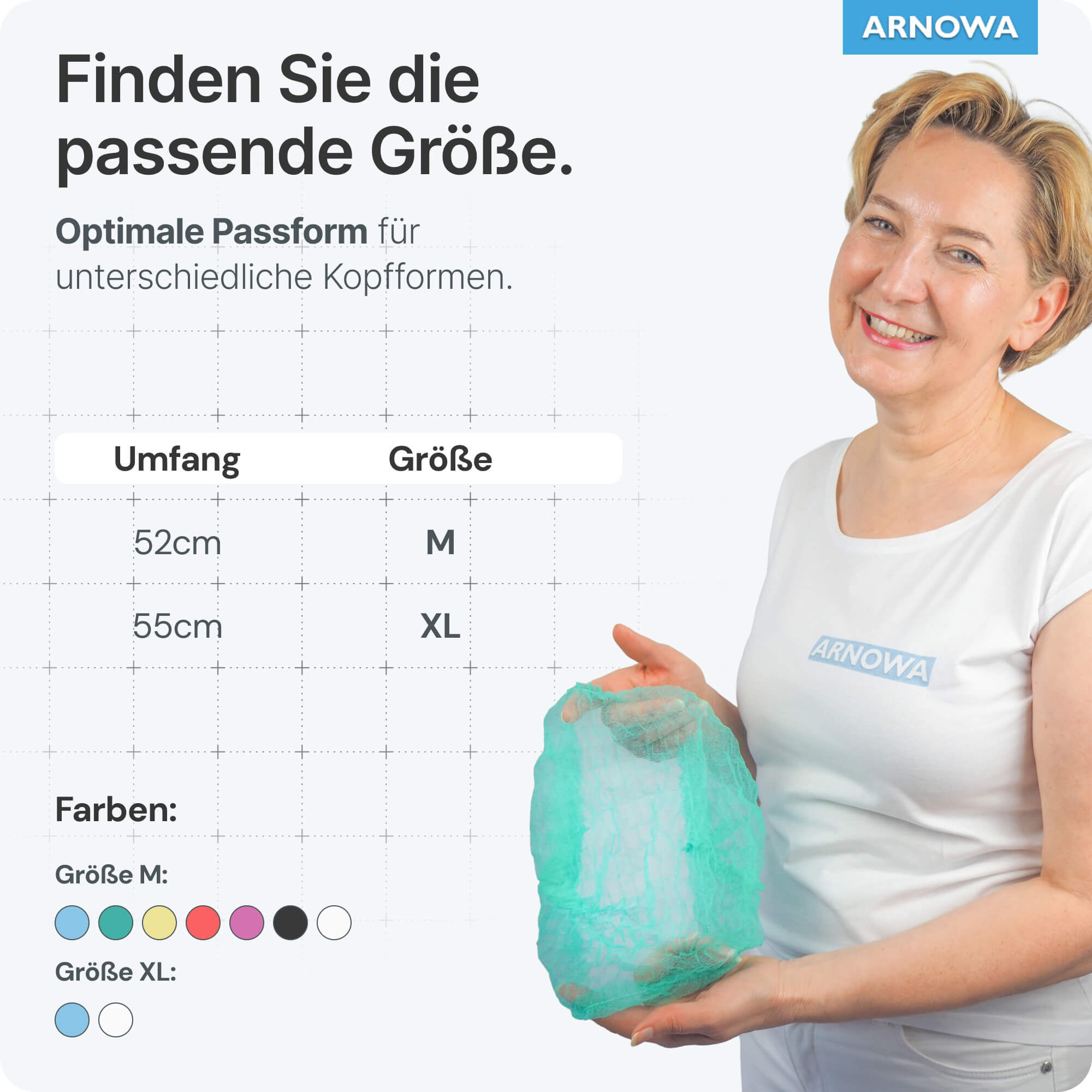 Klipphauben Grün Größenauswahl