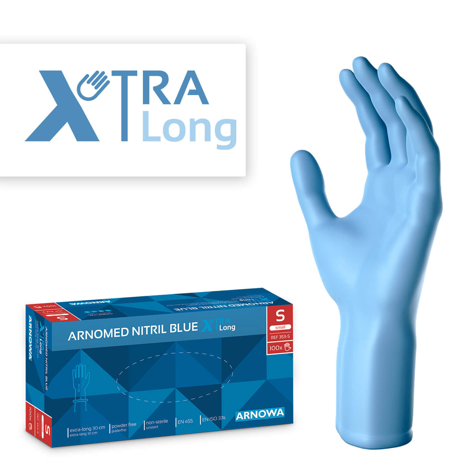 ARNOMED NITRIL BLUE XTRA LONG