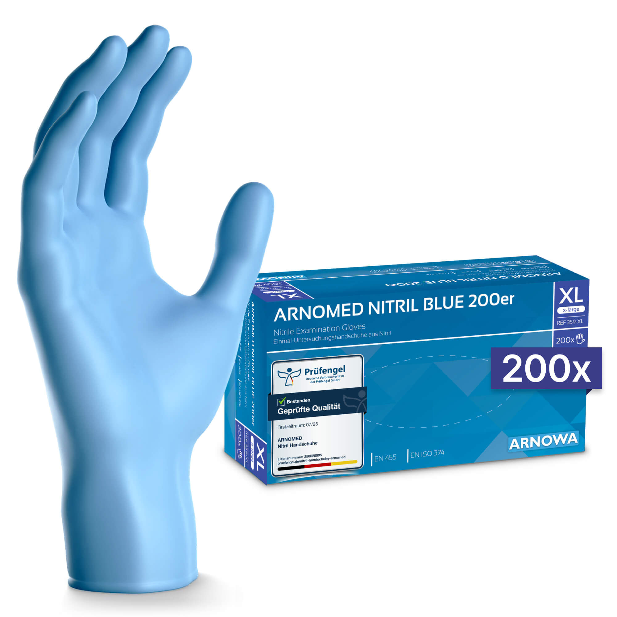 NitrilHandschuhe Puderfrei Blau Größe L AQL 1.5 (100 Stück NitrilHandschuhe Puderfrei Blau Größe L AQL 1.5 (100 Stück
