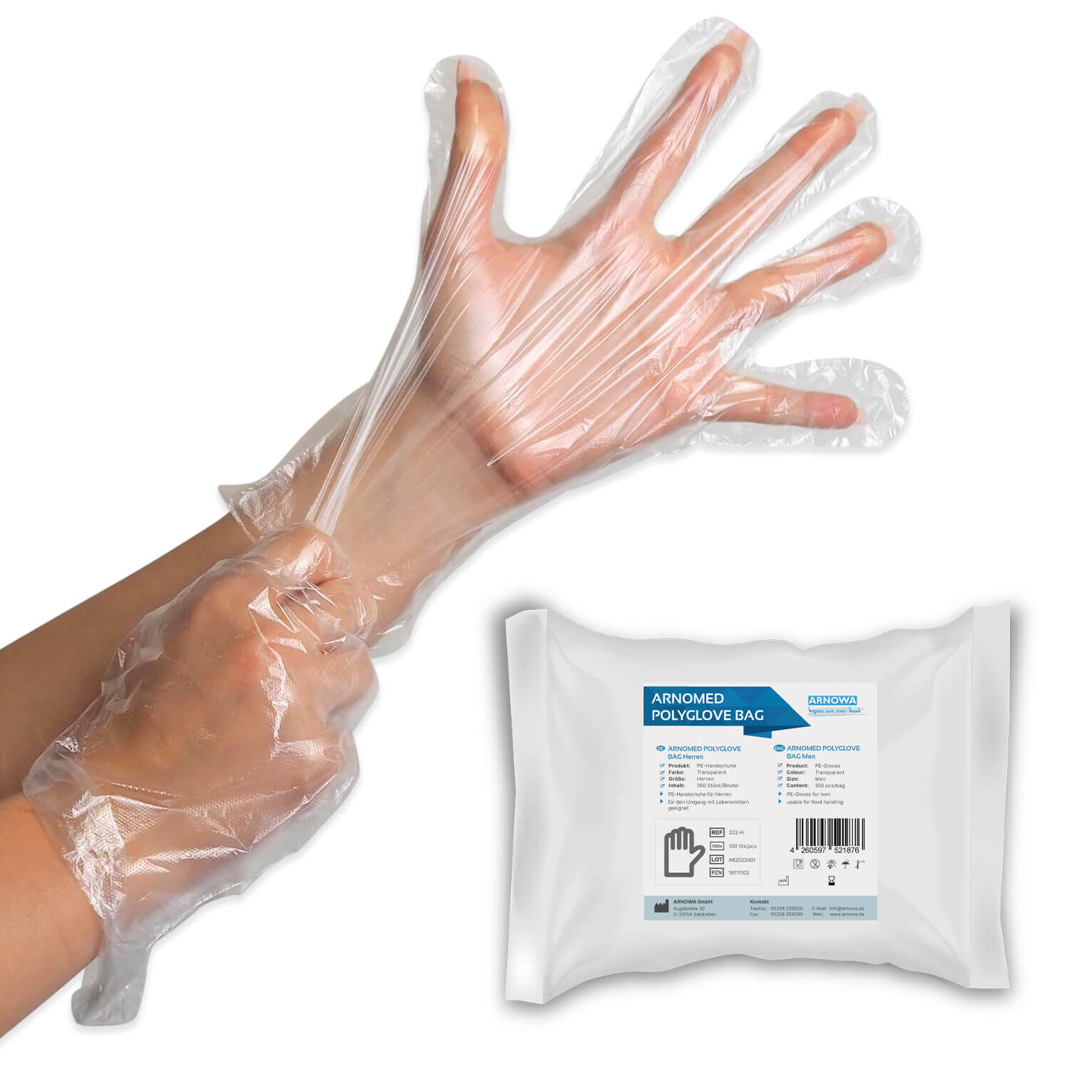 222-h PE Handschuhe Bag