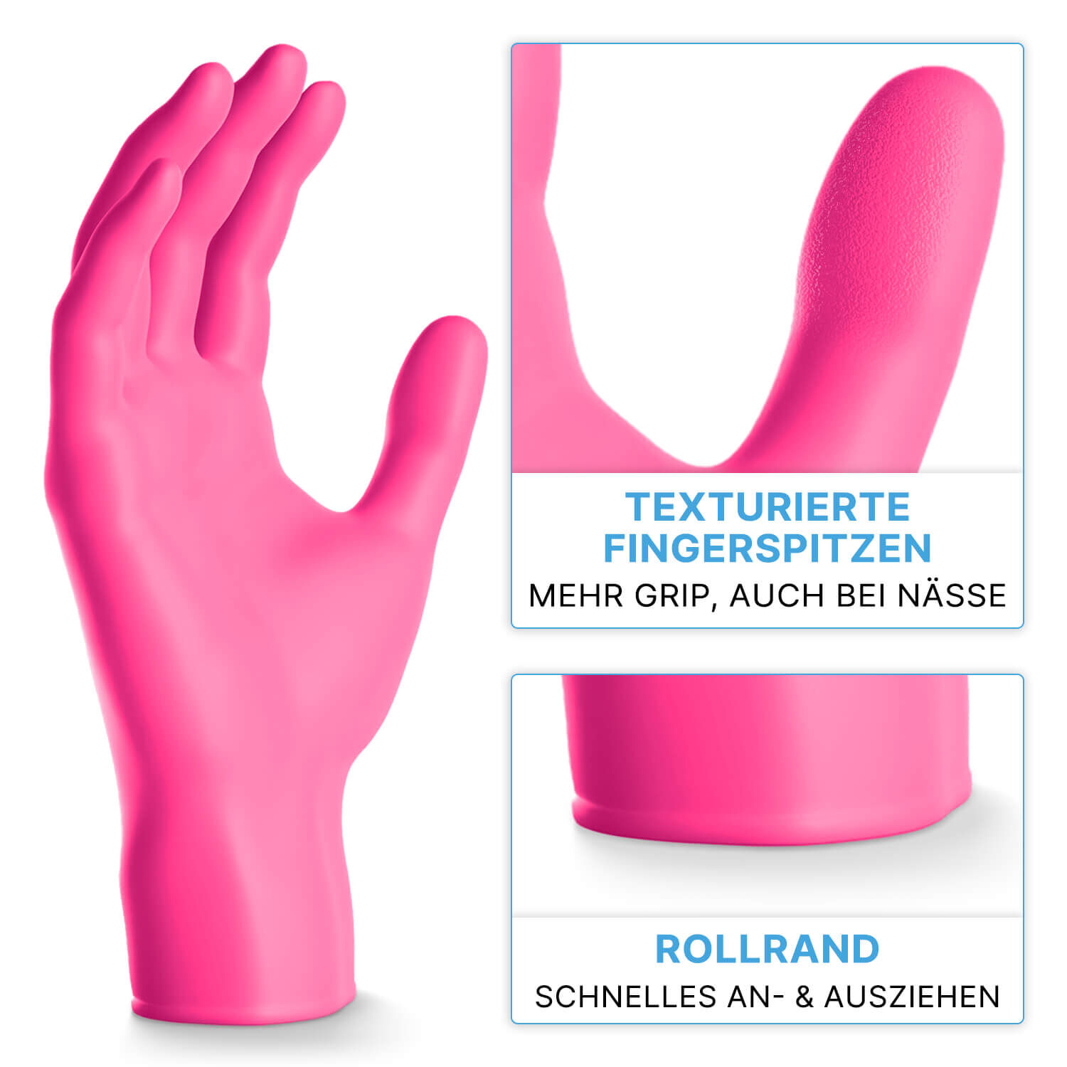 ARNOMED Nitril Handschuhe Pink