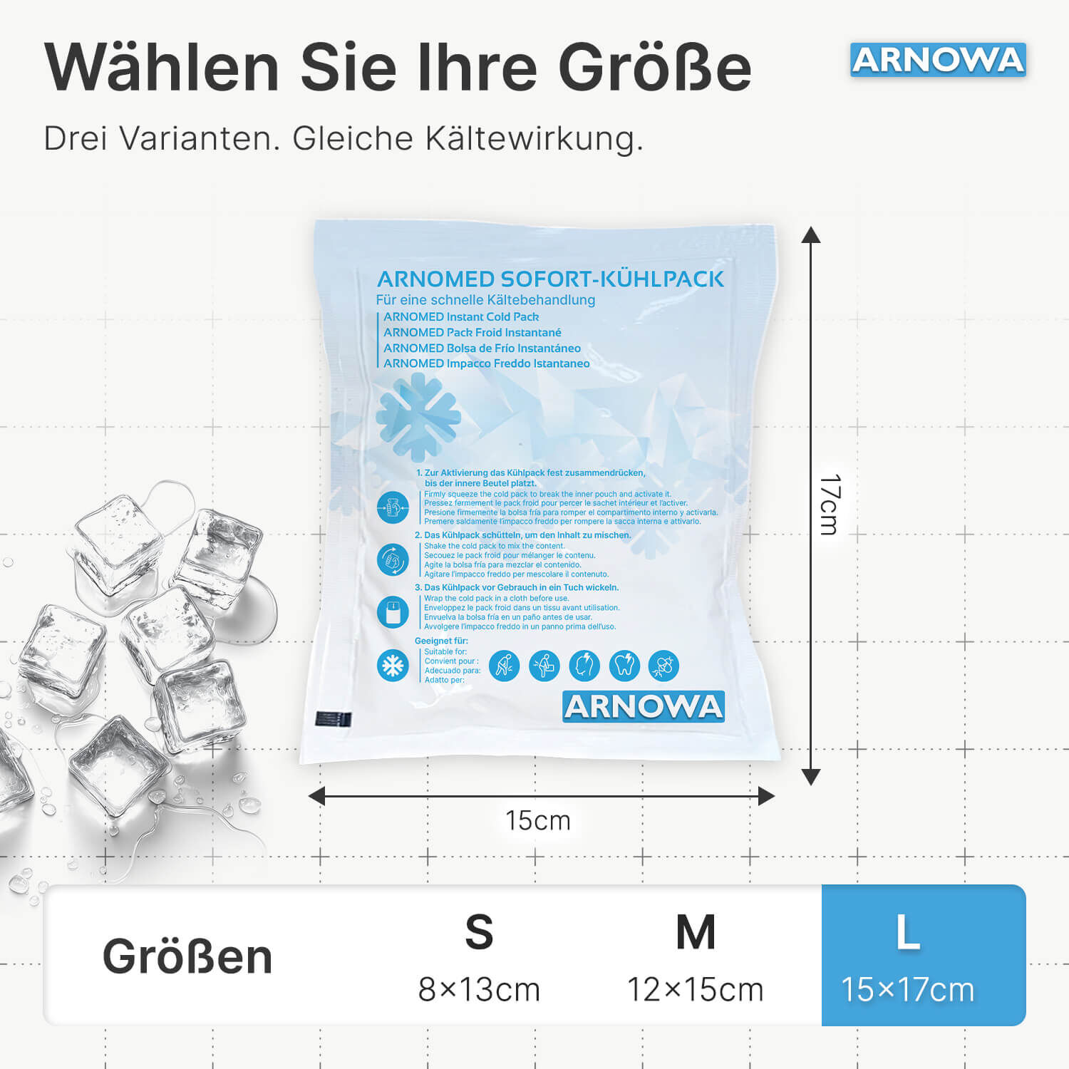 Sofort-Kühlpack Größe L