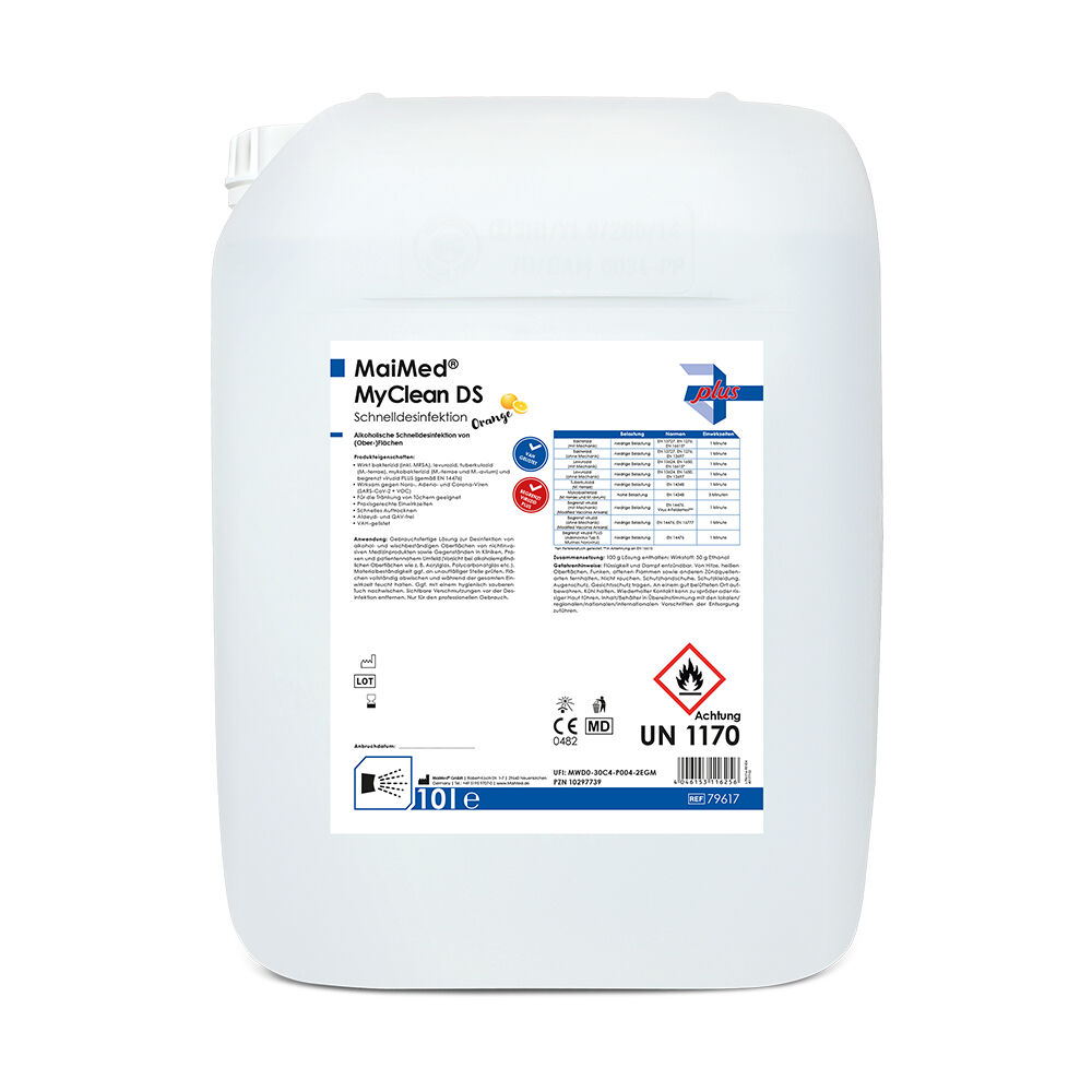 MaiMed MyClean DS - Schnelldesinfektionsmittel - 2 x 5L MaiMed MyClean DS - Schnelldesinfektionsmittel - 2 x 5L